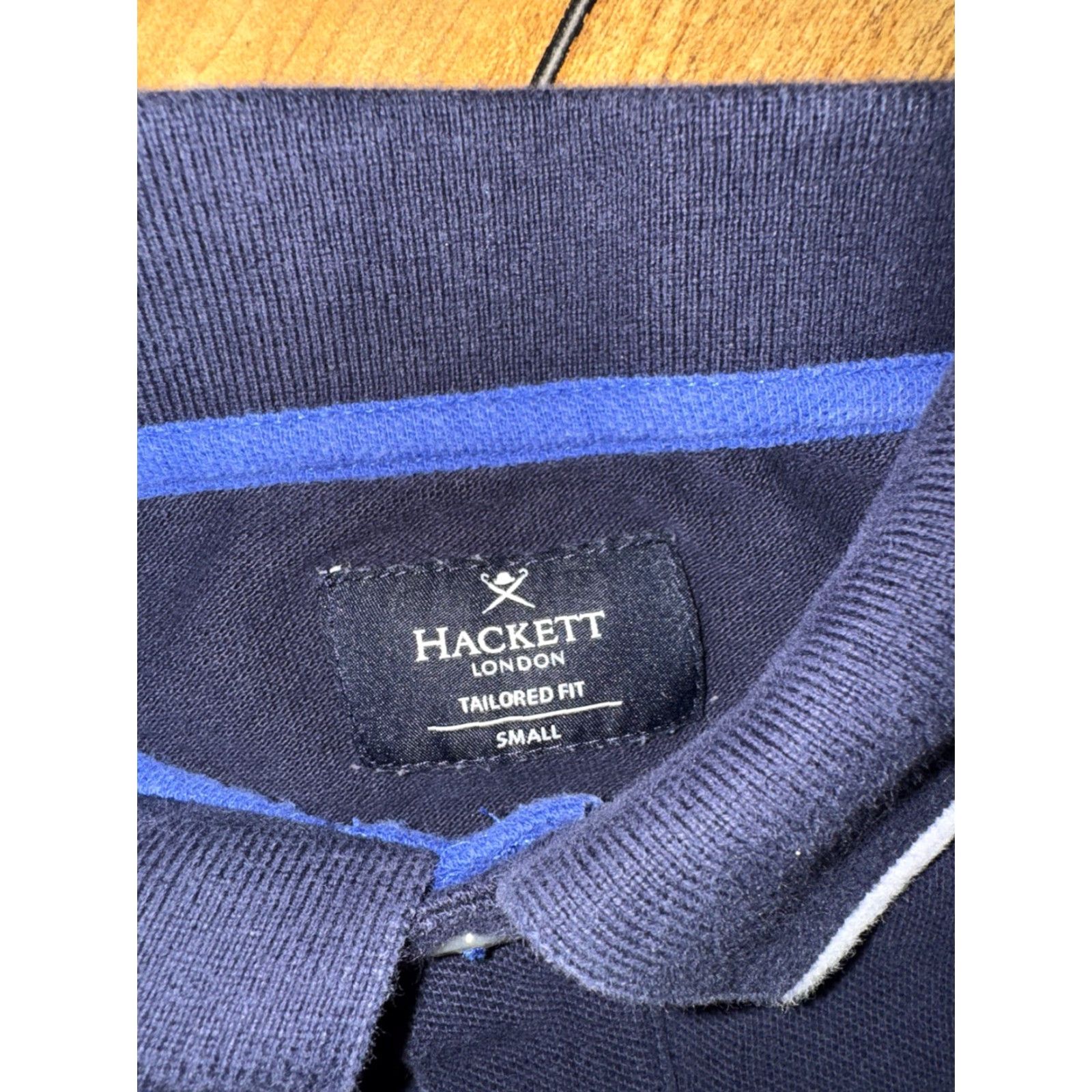 Hackett Hackett London Polo Shirt Small Blue Gray Crest Logo Rugby Style S Mens Polo Size US S / EU 44-46 / 1 - 6 Thumbnail