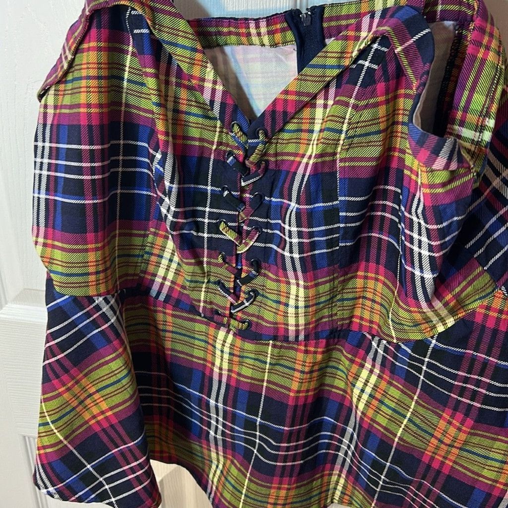 Torrid Torrid baby doll Plaid Multicolor Women's Top3X Size 3XL / US 20-22 - 8 Thumbnail