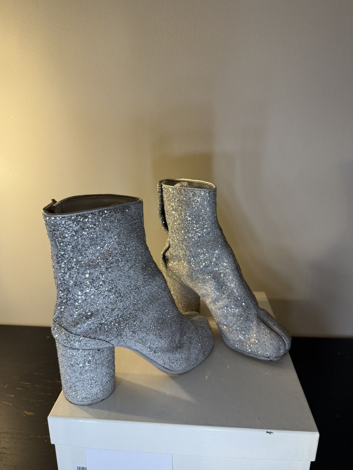 Maison Margiela Maison Margiela Tabi Glitter Sock Boots Size US 6 / IT 36 - 8 Thumbnail