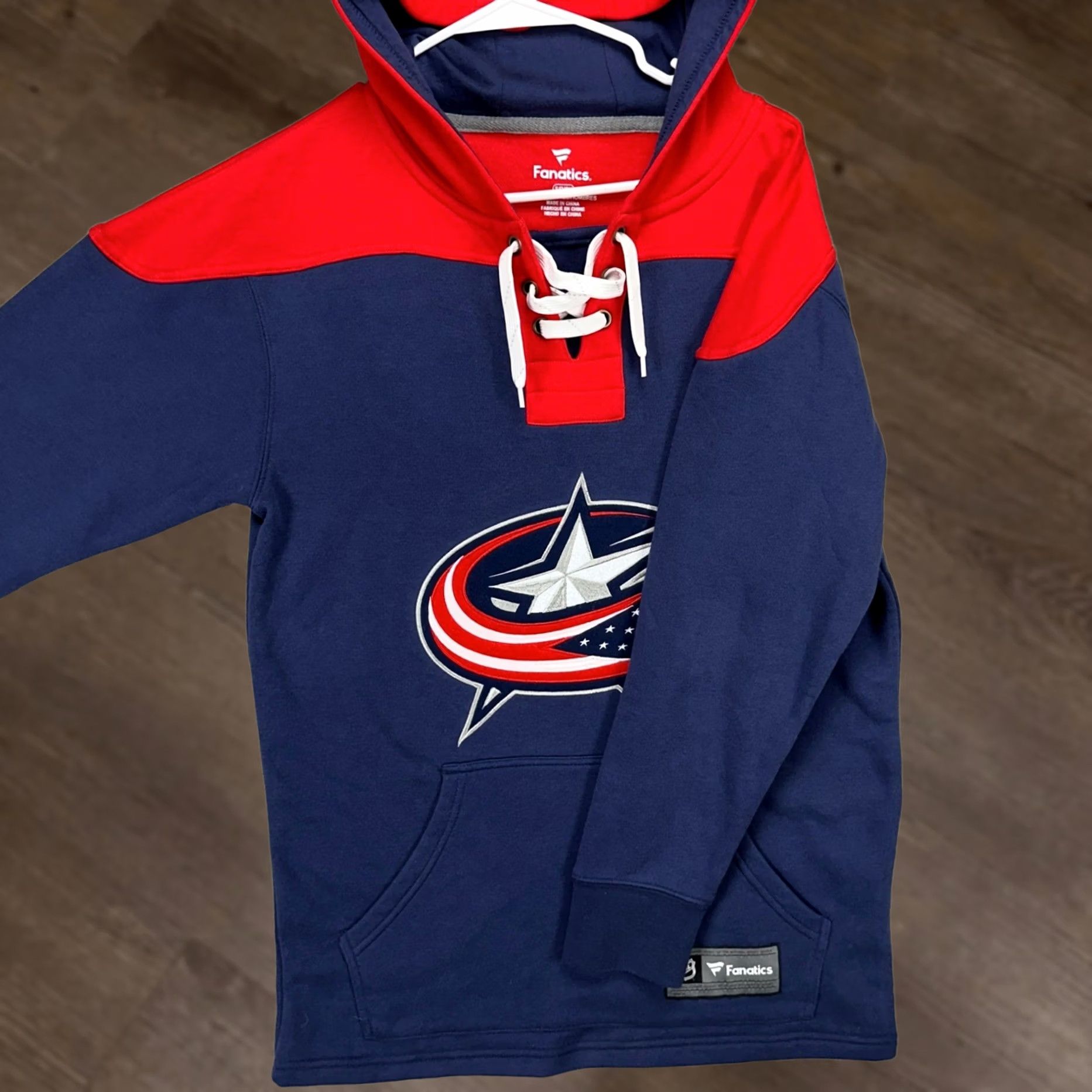 Vintage VINTAGE Columbus Blue Jackets Sweatshirt Hoodie Mens Small Blue Red Lace Up NHL Fanatics Size US S / EU 44-46 / 1 - 1 Thumbnail