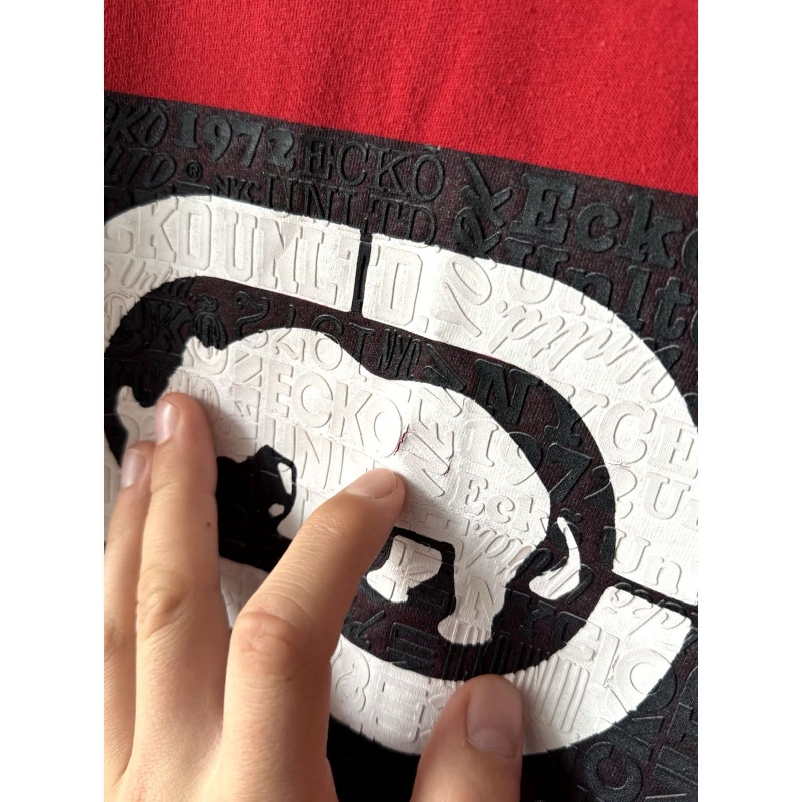Ecko Unltd. Ecko Unltd. Vintage Big Logo Rap Skate Style Y2K Red Shirt Size L Men Size US L / EU 52-54 / 3 - 5 Thumbnail