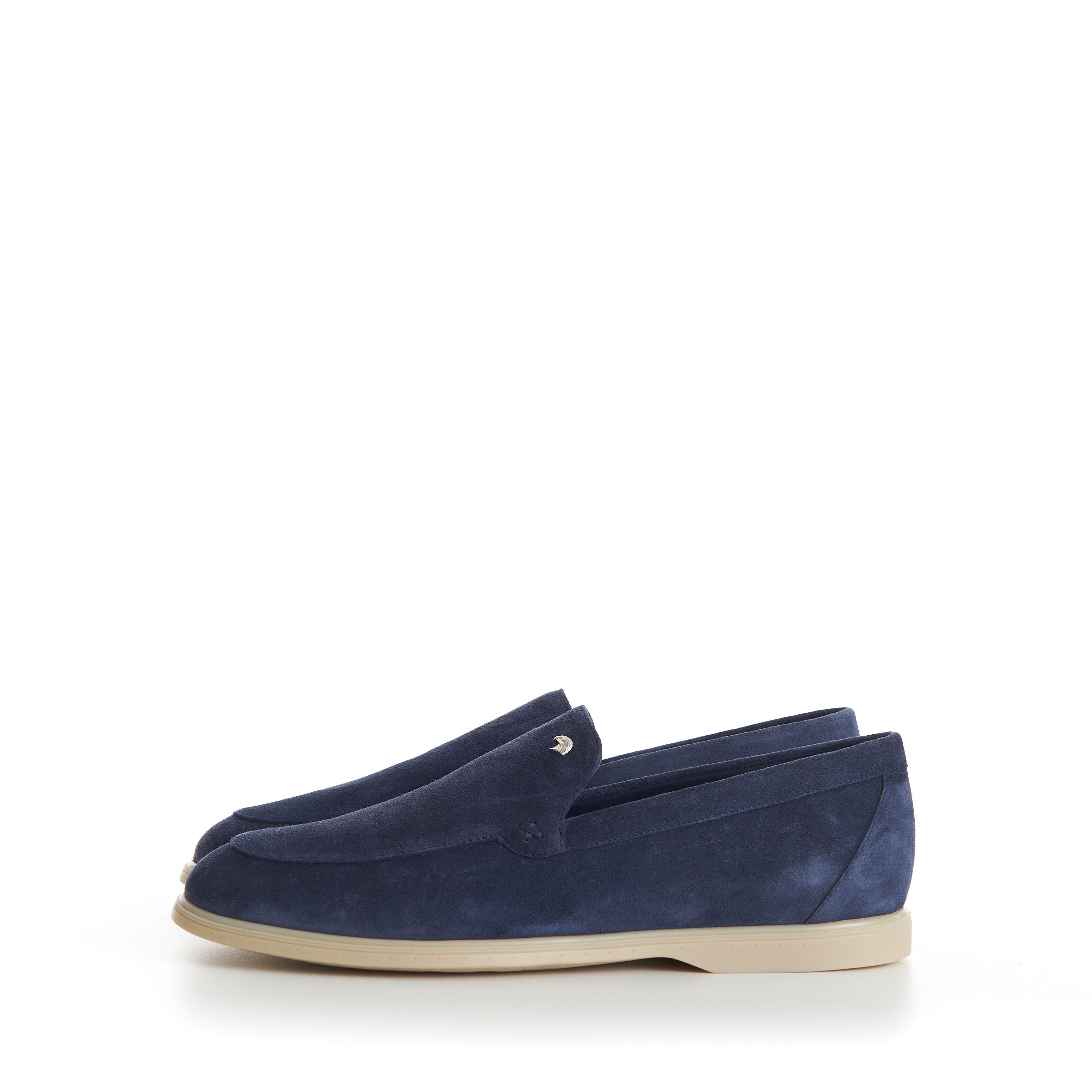 Stefano Ricci Blue Suede Slip-On Loafer - Eagle Head Application Size US 9 / EU 42 - 5 Thumbnail