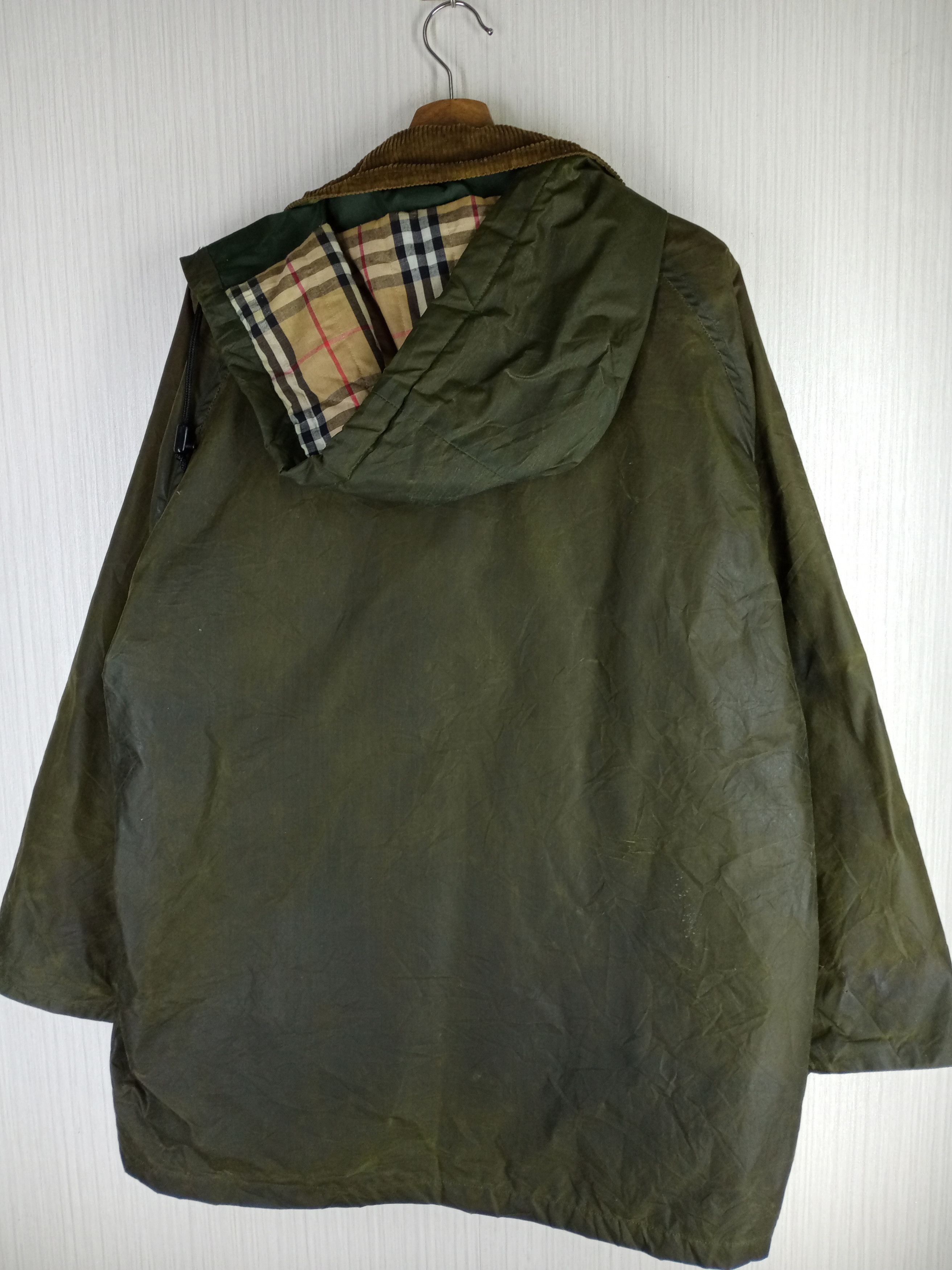 Burberry × Burberry Prorsum Rare Vintage Burberrys Nova Check Waxed Jacket Size US XL / EU 56 / 4 - 14 Thumbnail
