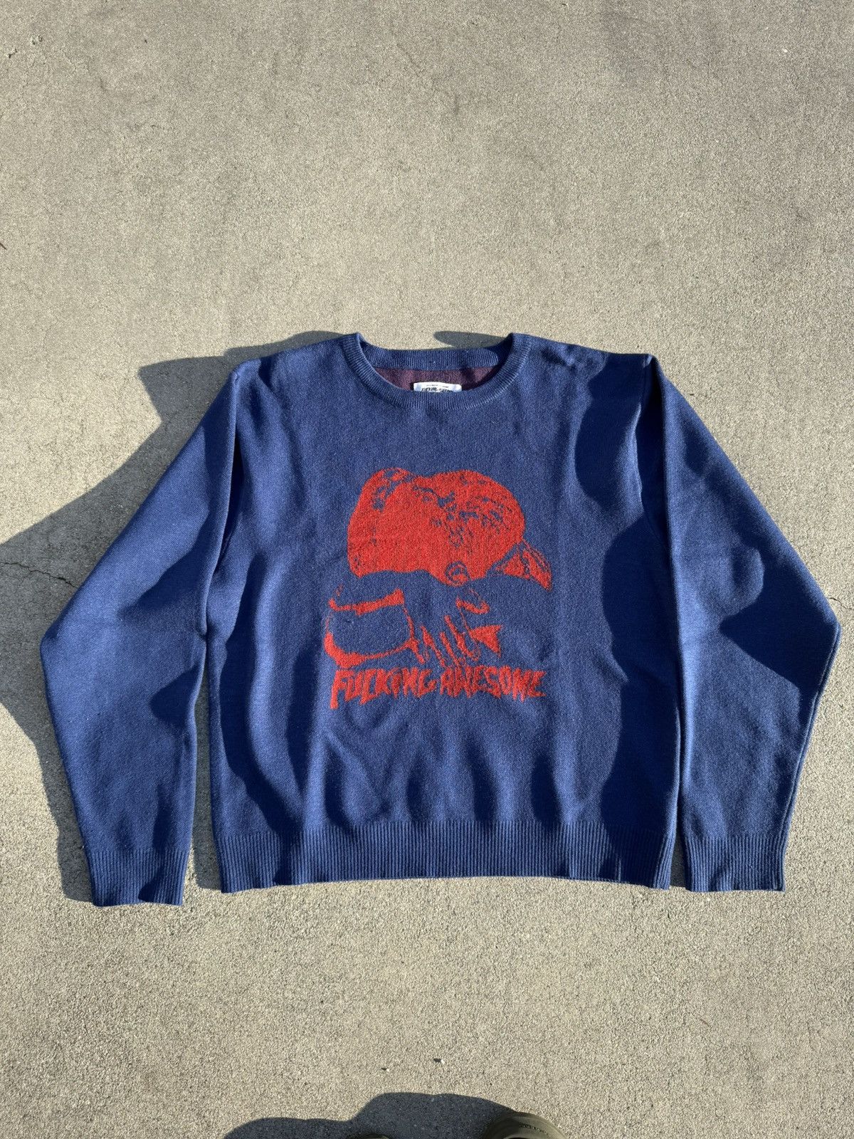Fucking Awesome × NHL Fucking Awesome I Love You Ivory Knit