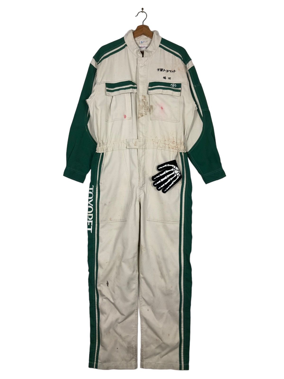 Japanese Brand 🔥90’s Vintage Coverall Work Toyota Tecno Spell Out Big Logo Size US 38 / EU 54 - 1 Thumbnail