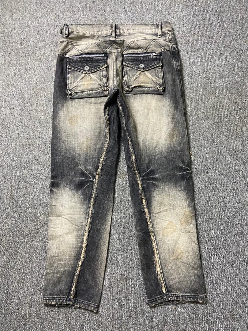 Japanese Brand Candy Stripper Brand Distressed Ripped Jeans (184) Size US 33 - 15 Thumbnail
