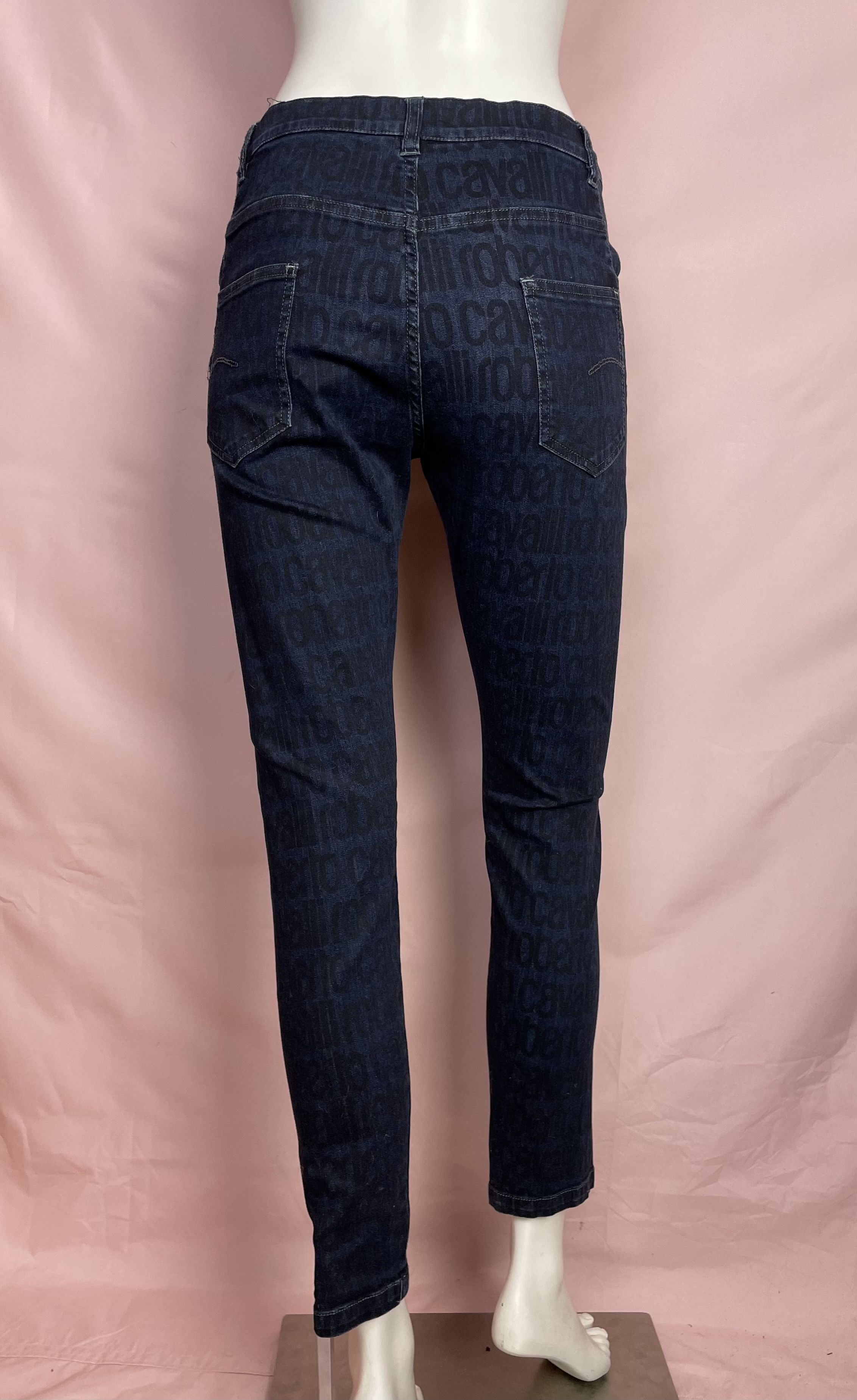 Roberto Cavalli Roberto Cavalli Junior Logo Print Trousers Jeans W30 Size 30" / US 8 / IT 44 - 2 Thumbnail