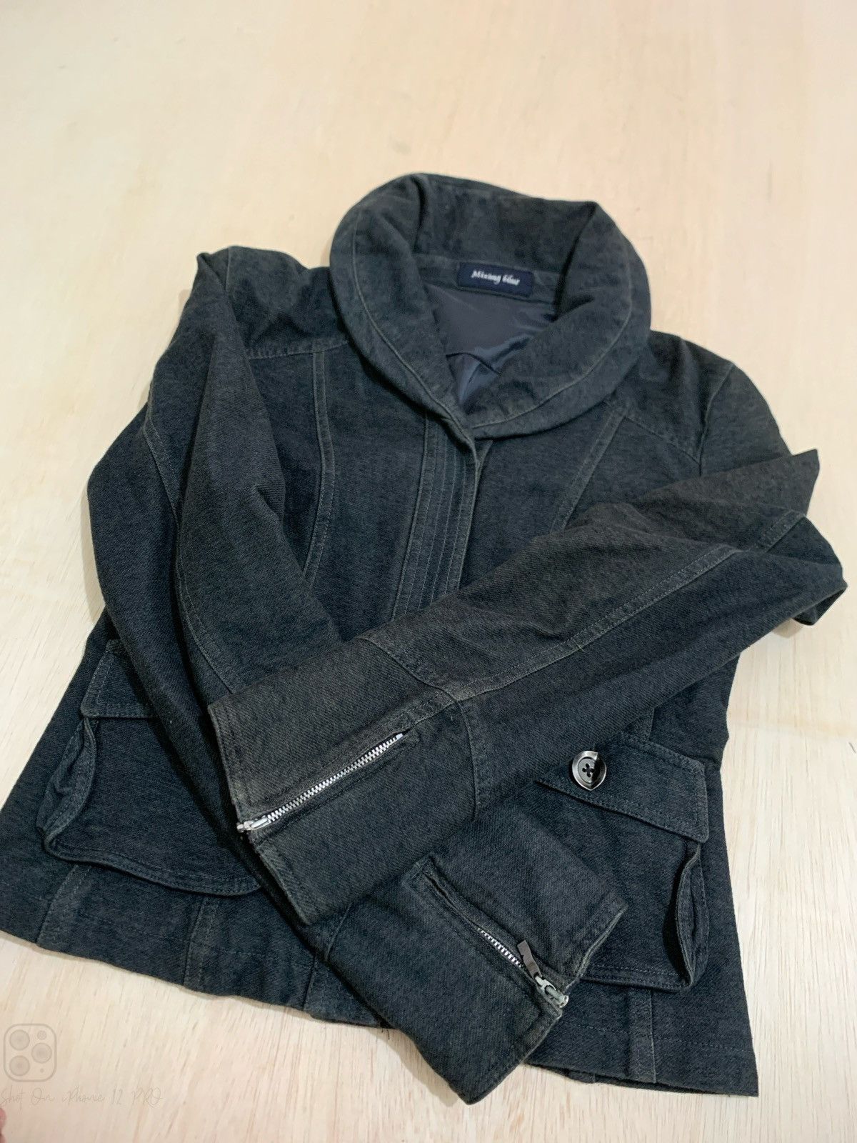 14th Addiction × Japanese Brand × Le Grande Bleu (L.G.B.) Vintage Mixing Blue Lgb style Denim Jacket Size US M / EU 48-50 / 2 - 4 Thumbnail