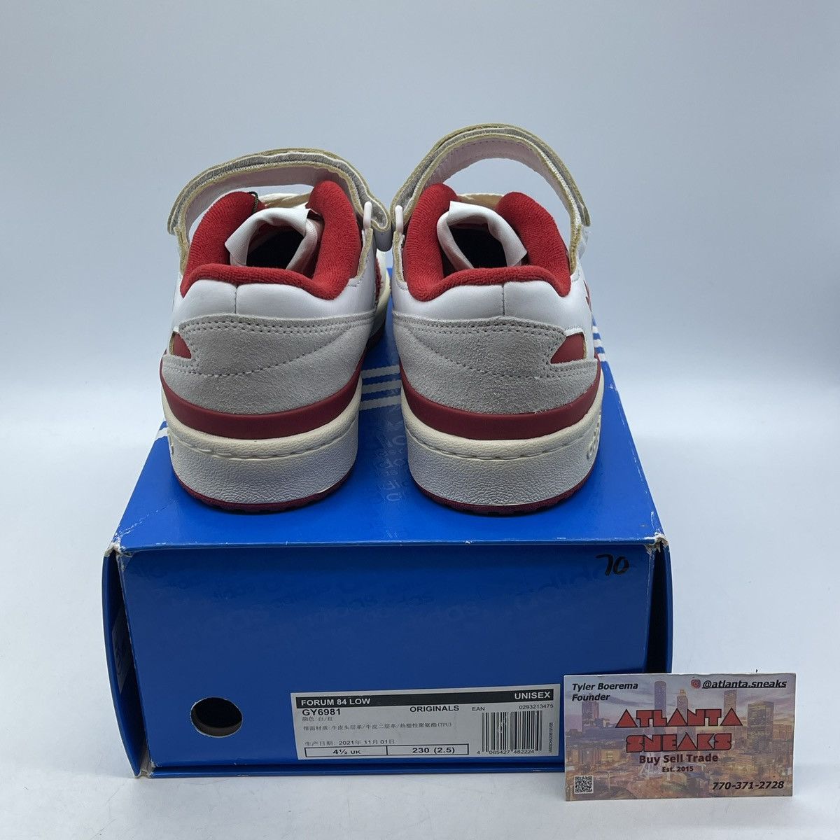 Adidas Forum 84 low team power red Size US 5 / EU 37 - 3 Thumbnail