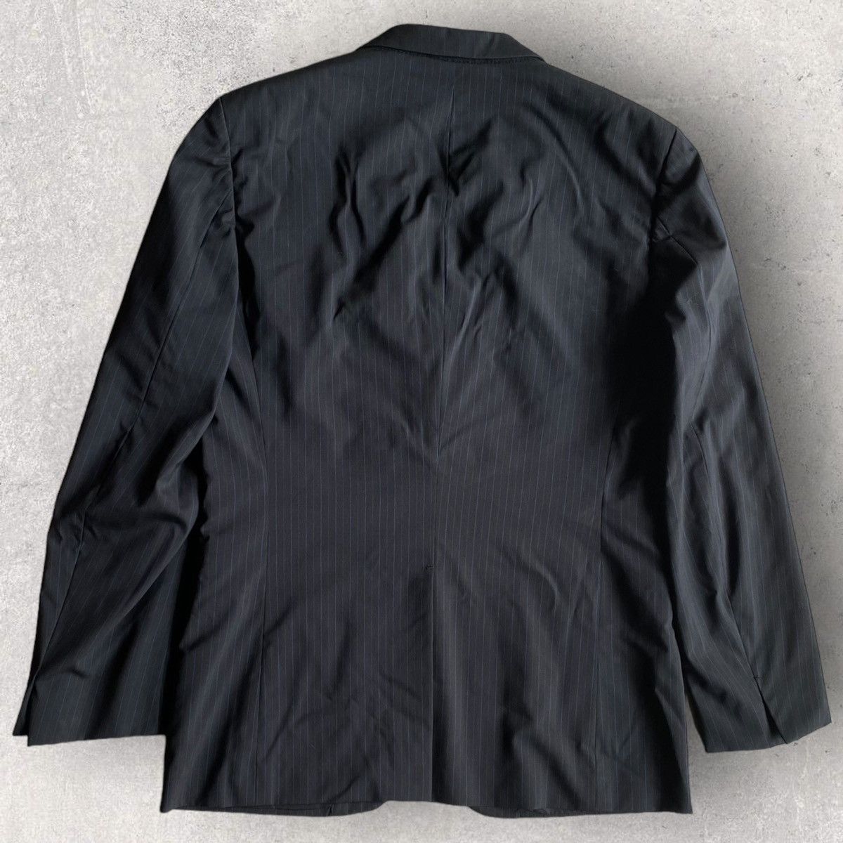 Jil Sander Jil Sander Black/Blue Pinstriped Tailor Suit Set Size US 34 / EU 50 - 3 Thumbnail