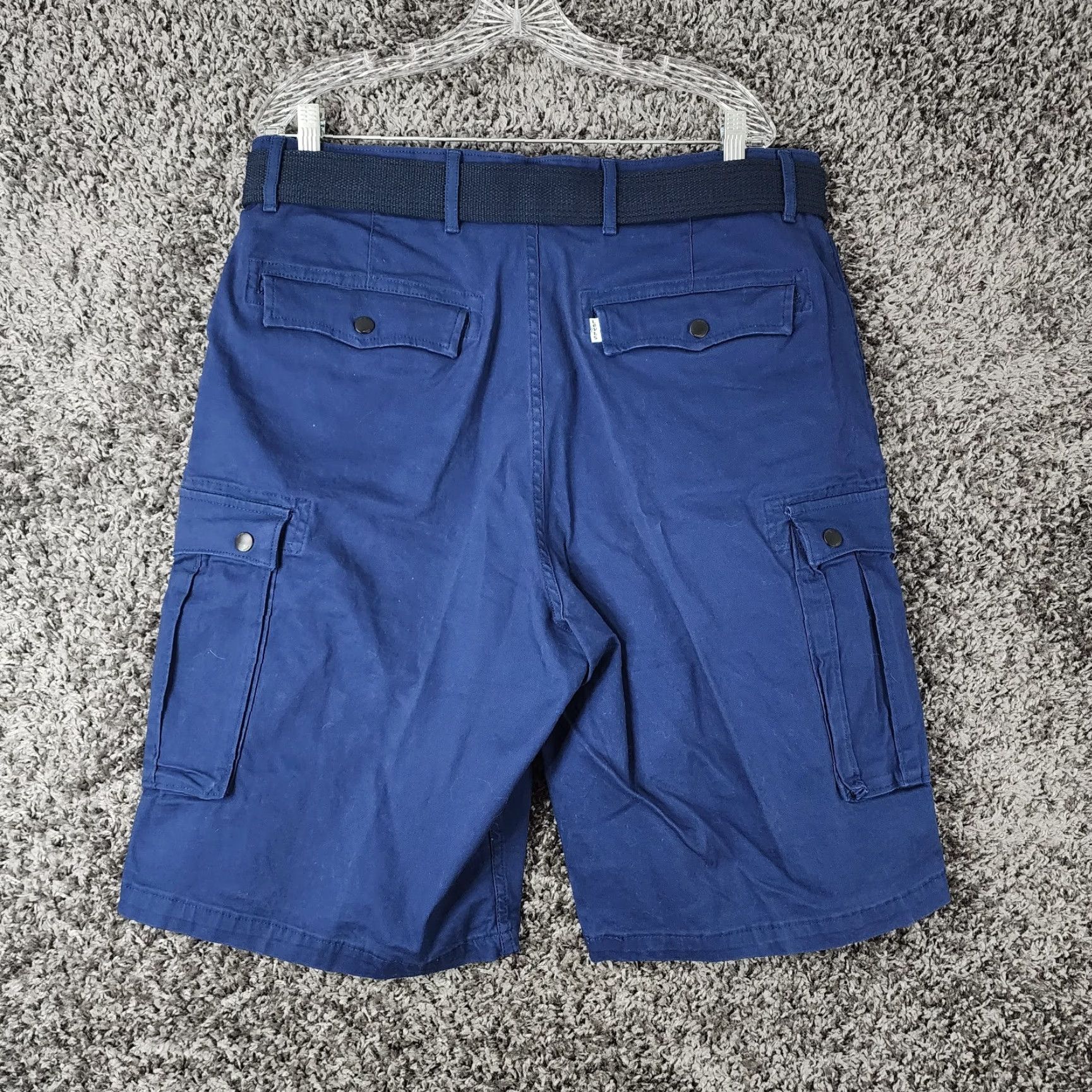 Levi's Levi's Cargo Shorts Mens Blue Belted Size 36 Regular Size US 36 / EU 52 - 4 Thumbnail