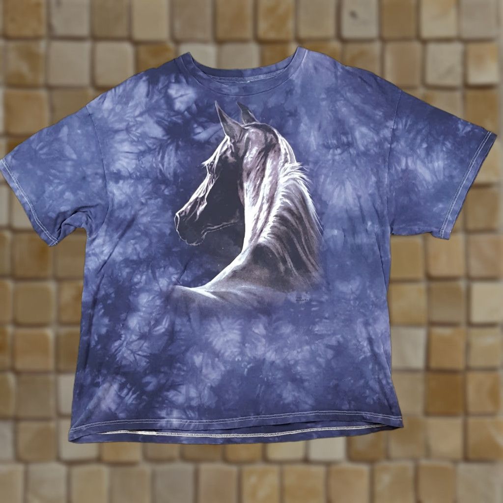 The Mountain VINTAGE The Mountain T-Shirt Men's XL Horse Tie-Dye 90s Y2K Nature Animal Outdoor Retro Size US XL / EU 56 / 4 - 1 Thumbnail