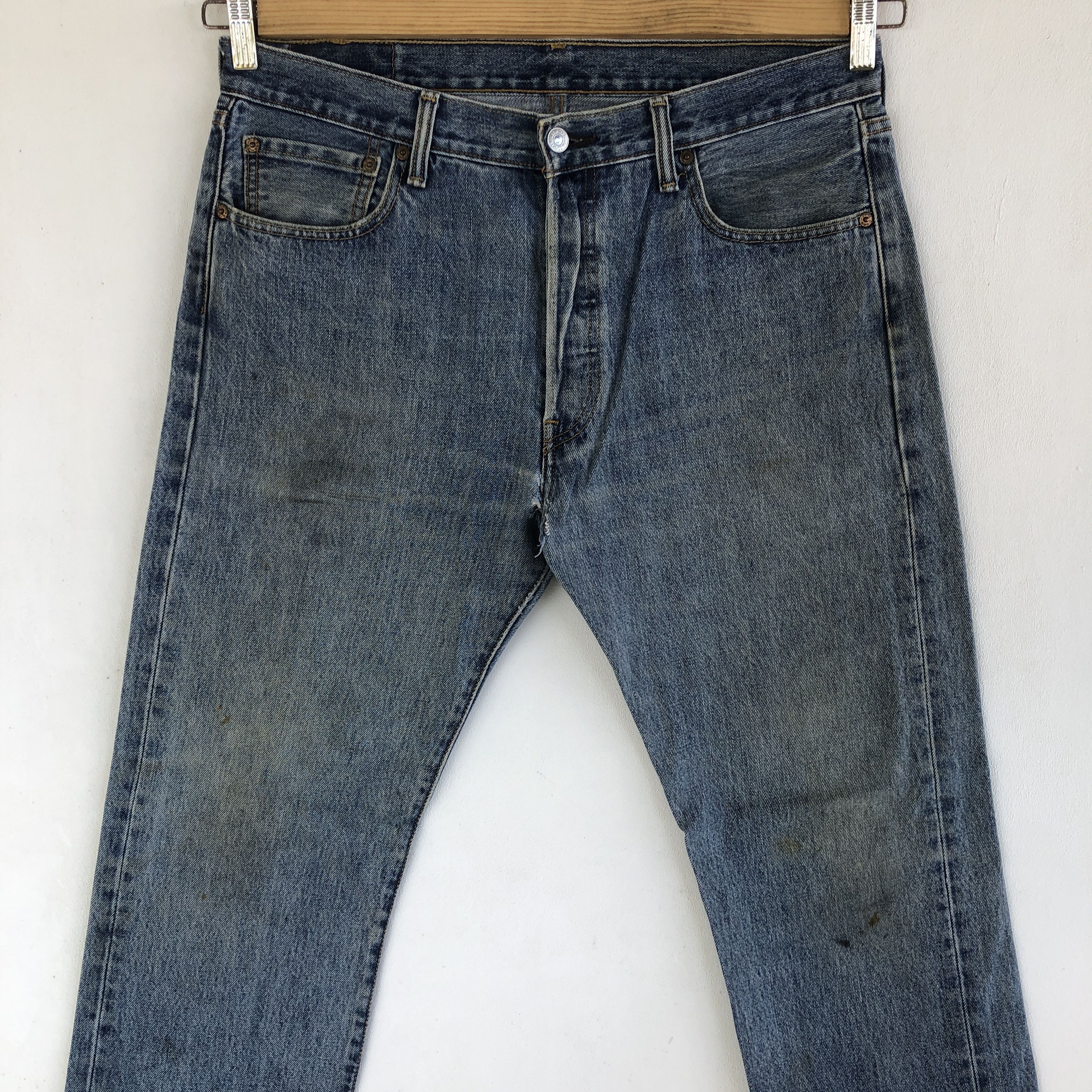 Levi's Vintage Levi's 501 Sun Faded Jeans Levis 501 Dirty Denim Size US 34 / EU 50 - 3 Thumbnail