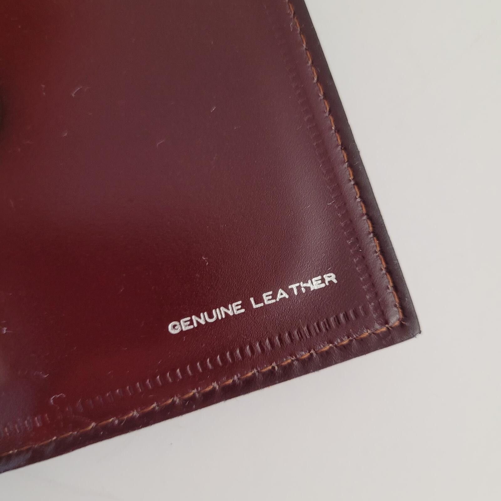 Other Genuine Leather Tri-Fold Wallet Classic Brown Handmade - New Size ONE SIZE - 3 Thumbnail