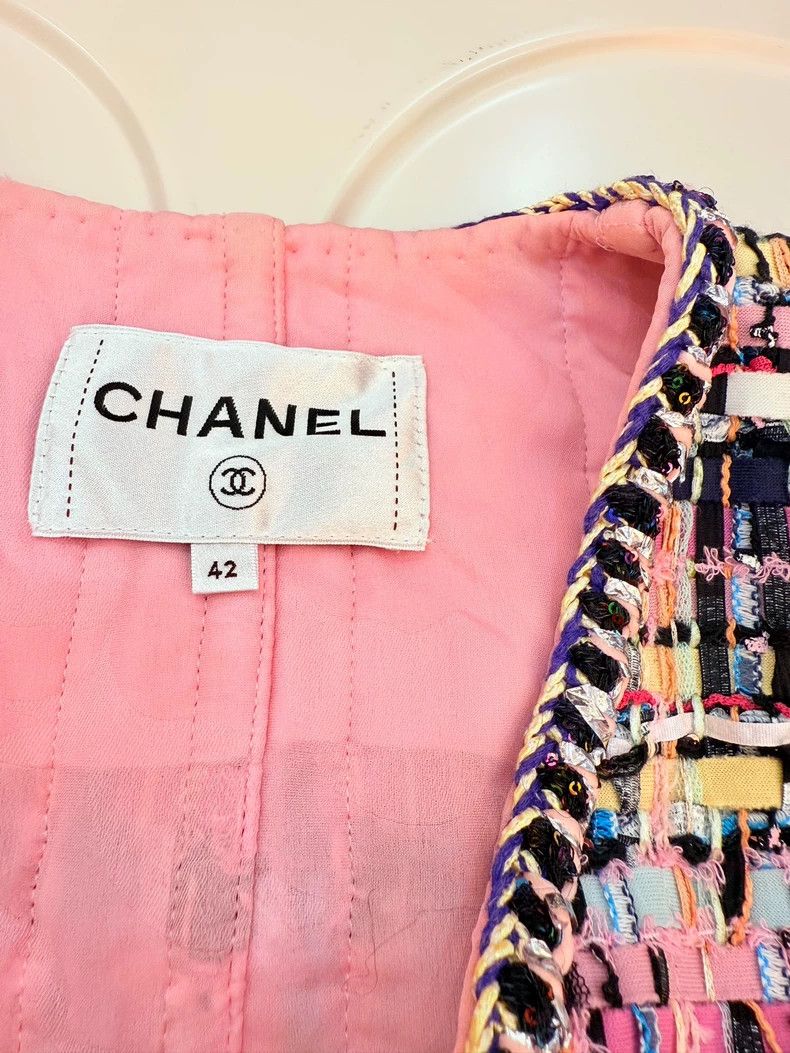 Chanel Chanel 22p pink purple mosaic coat Size M / US 6-8 / IT 42-44 - 5 Thumbnail