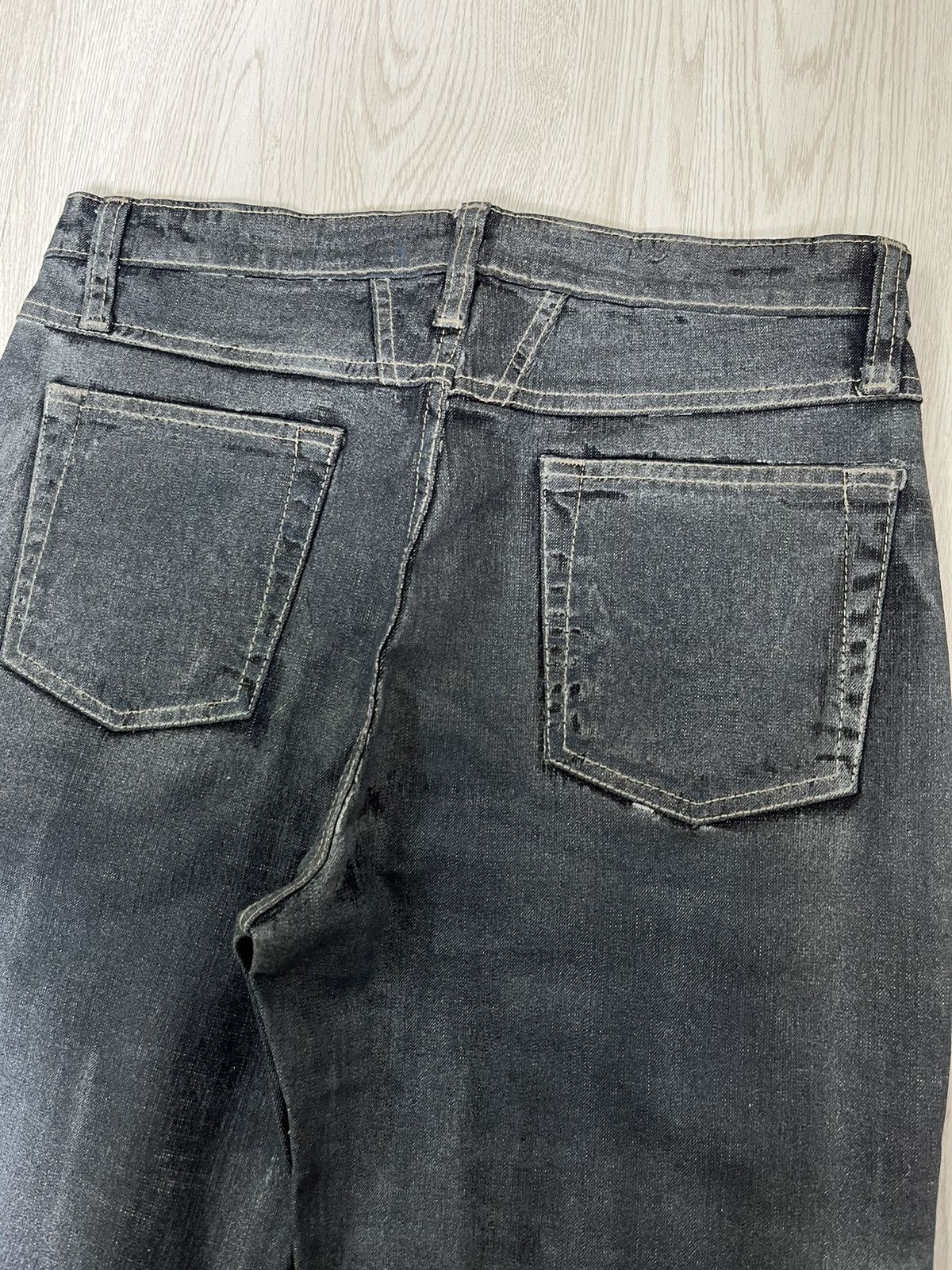 Marithe + Francois Girbaud Vintage Marithé Francois Girbaud coated black Jeans Size US 28 / EU 44 - 7 Thumbnail