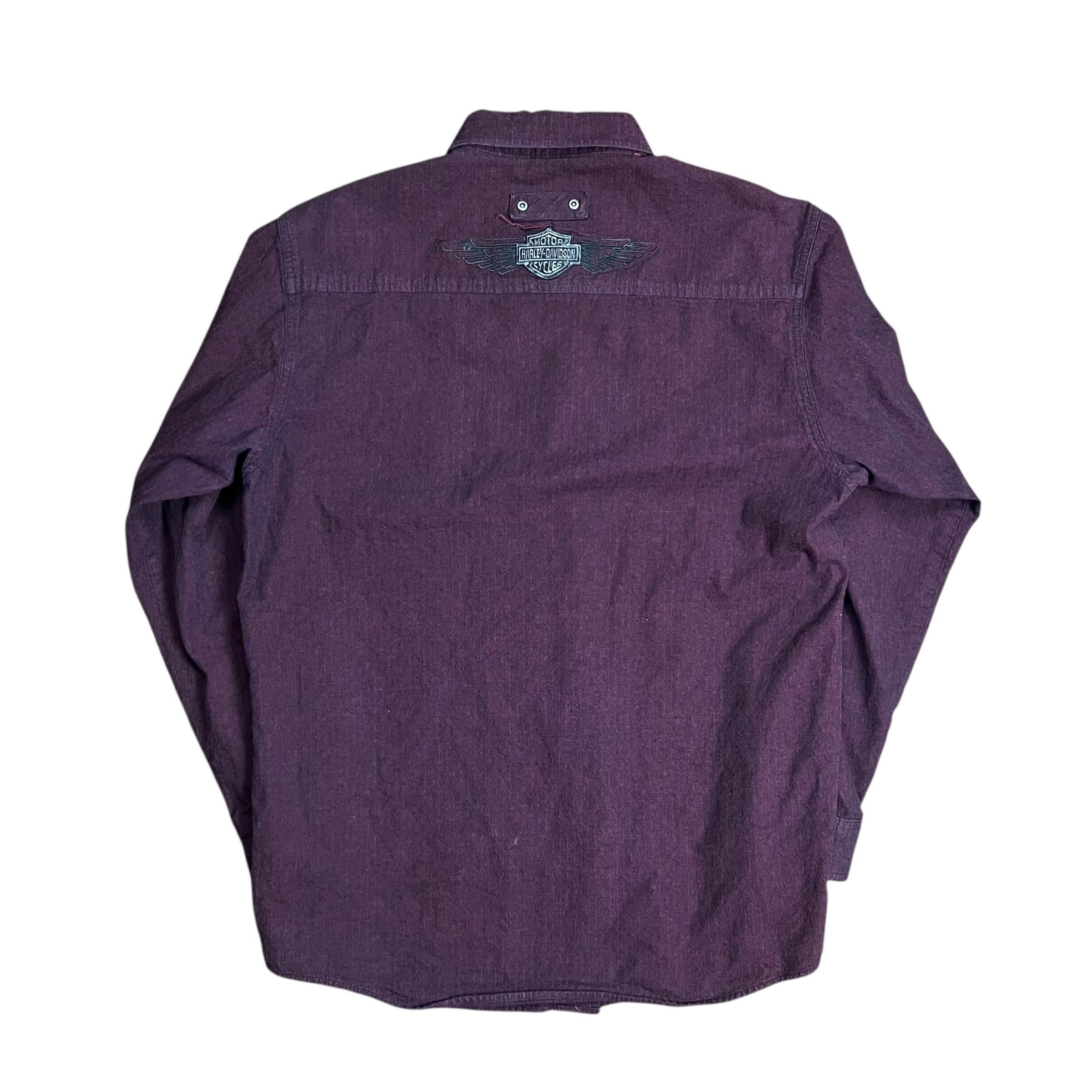 Harley Davidson Harley-Davidson Burgundy Button-up Shirt - L Size US L / EU 52-54 / 3 - 6 Thumbnail