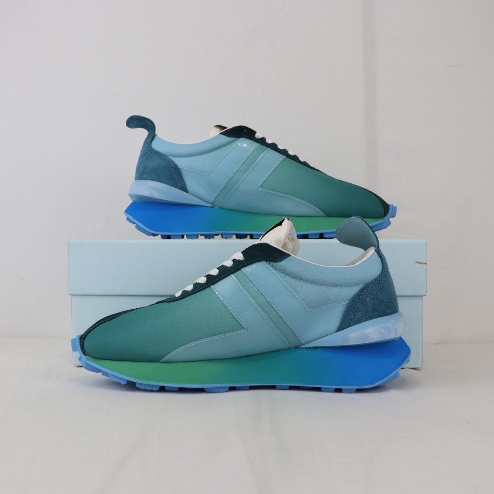 Lanvin o1rshd1 Bumpr Sneaker in Blue/Green Size US 10 / EU 43 - 12 Thumbnail