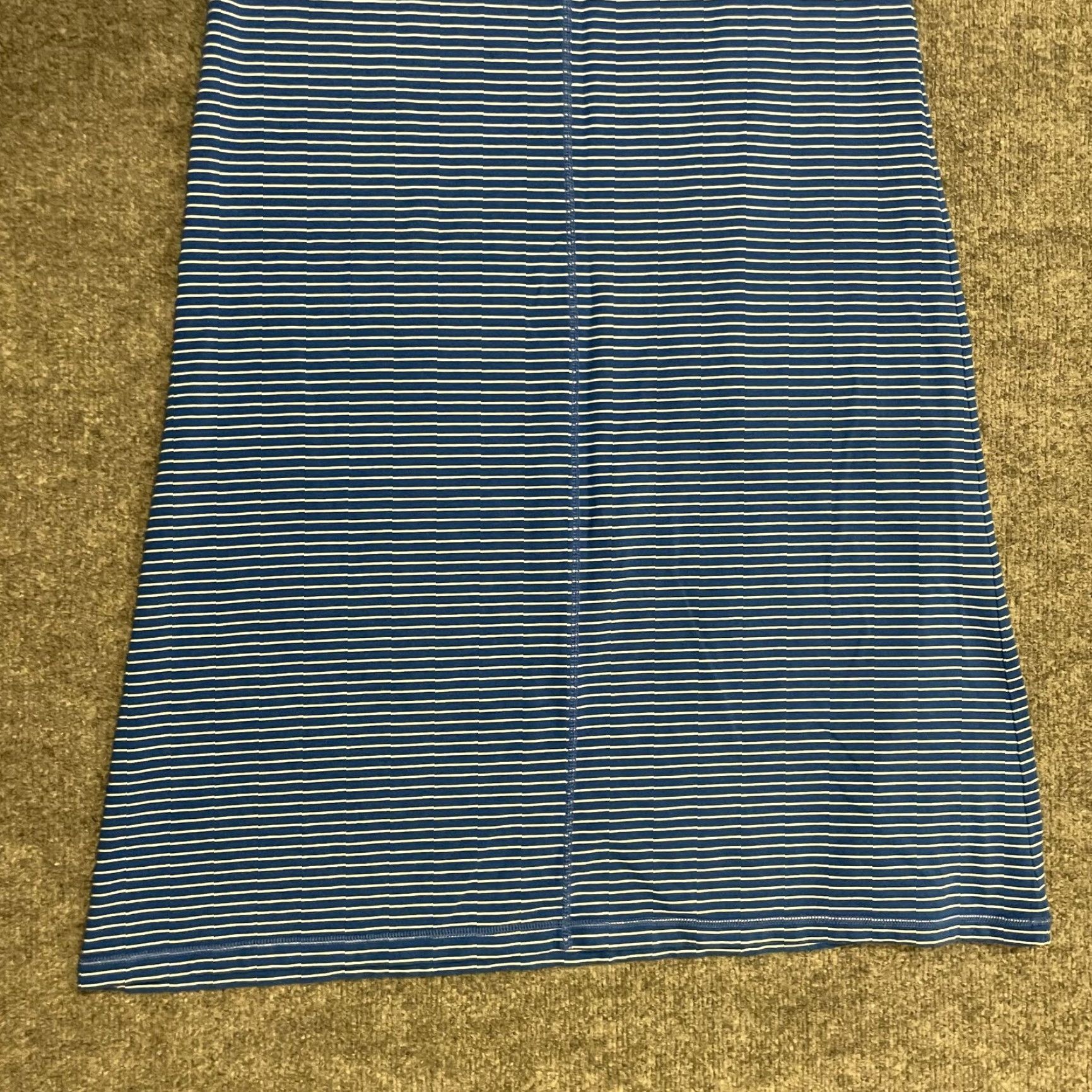 Ralph Lauren Lauren Ralph Lauren Jeans Company Maxi Skirt Womens Medium Blue Striped Modal Size 32" / US 10 / IT 46 - 6 Thumbnail