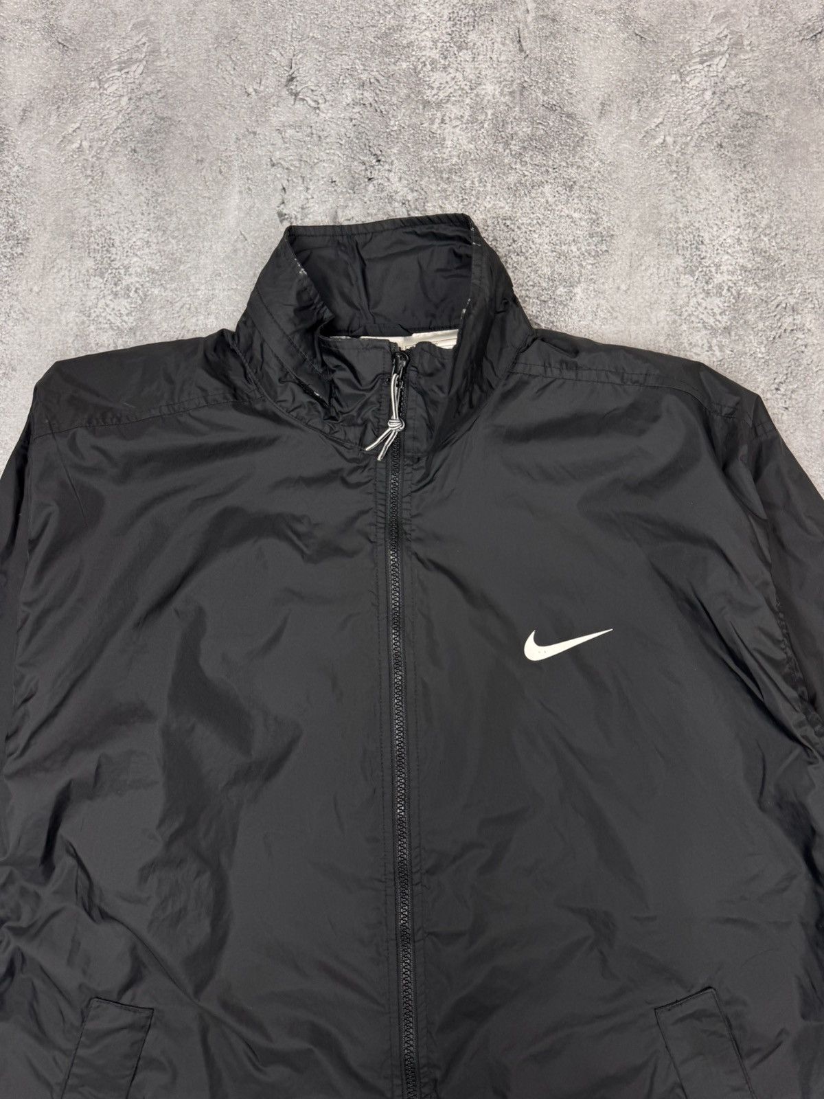 Nike Nike Men Windbreaker Jacket Black Size M Size US M / EU 48-50 / 2 - 2 Thumbnail