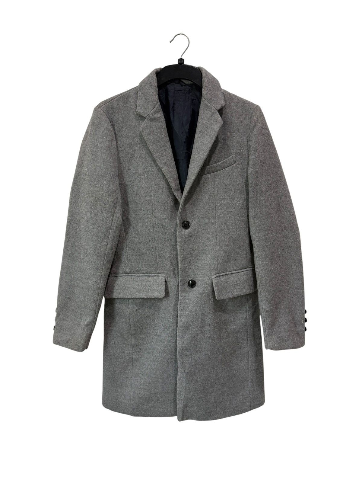 semanticdesign Semantic Design Minimal Grey Wool Single Breasted Overcoat Size M / US 6-8 / IT 42-44 - 1 Thumbnail