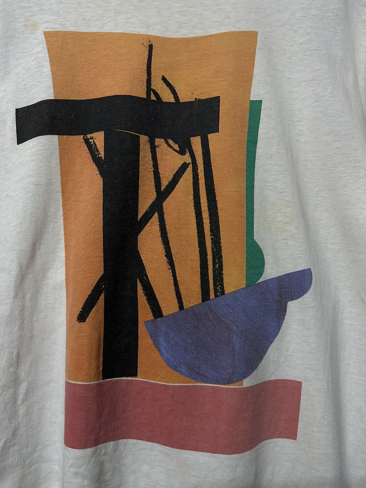 Keith Haring × Vintage Vintage 90s Art Tate Gallery Distressed Tee Size US L / EU 52-54 / 3 - 2 Thumbnail