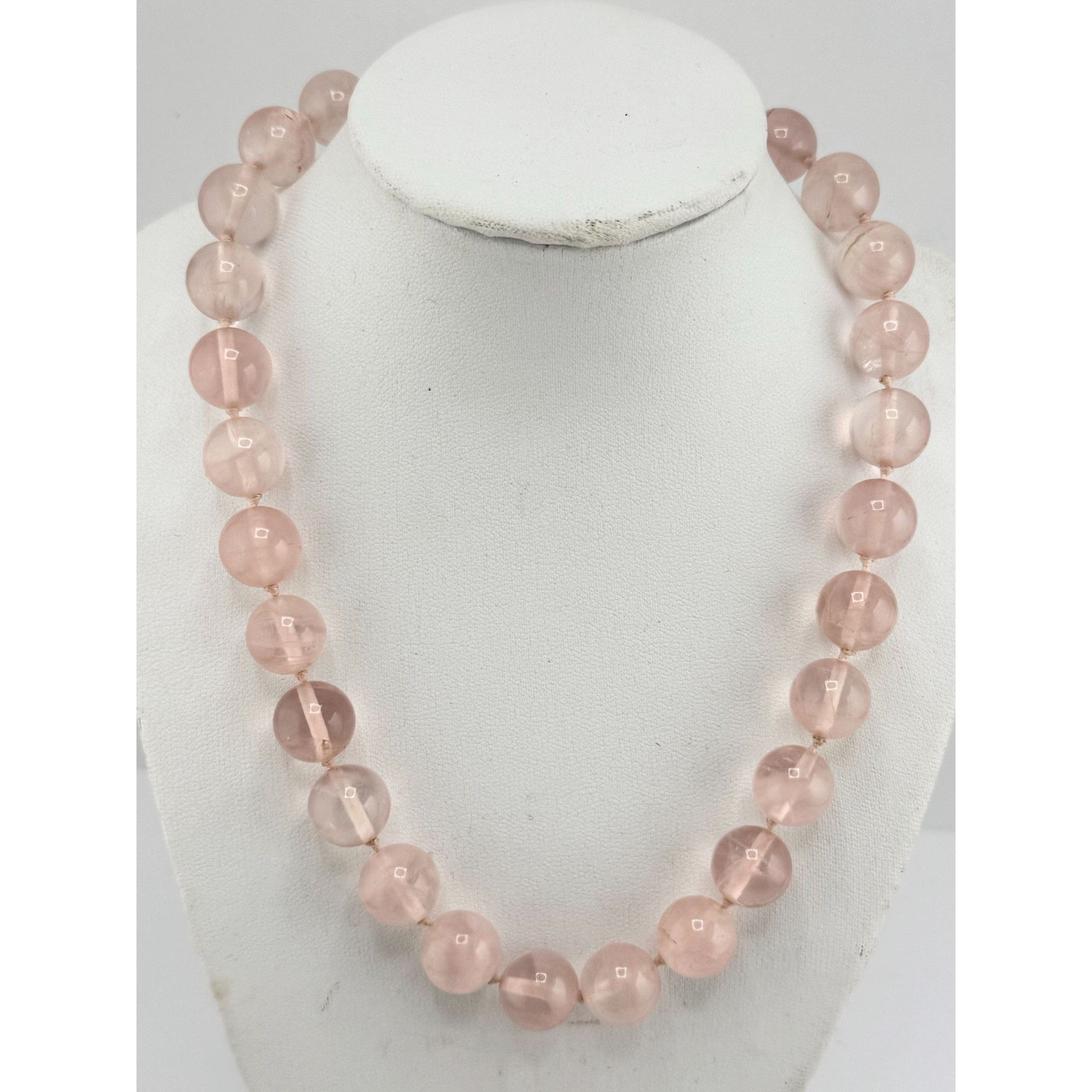 Vintage Vintage 14K Gold Clasp Pink Topaz Beaded Stone Collar Neckla Size ONE SIZE - 4 Thumbnail