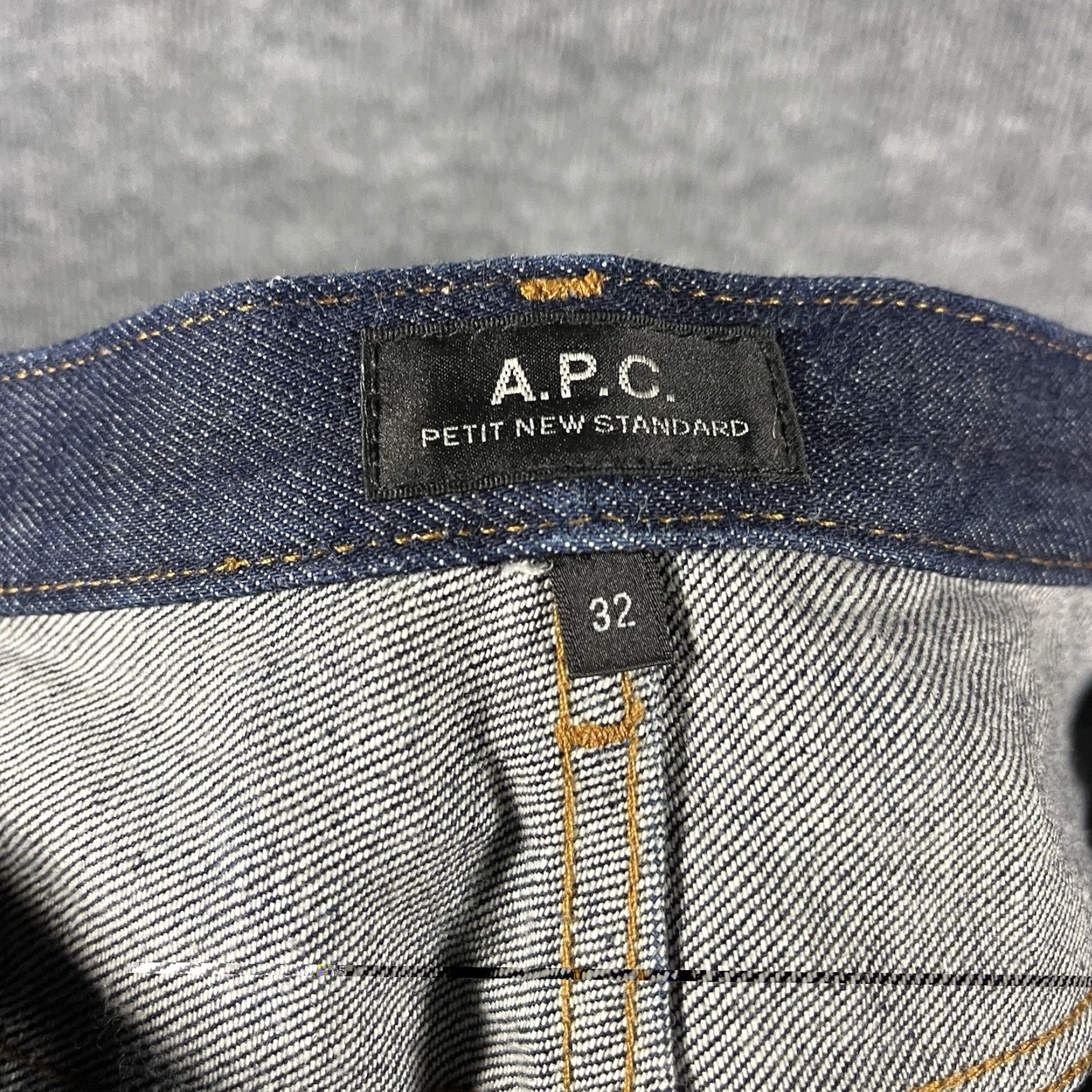 Denime APC Petit New Standard Jeans Mens 32x32 Indigo Denim Dark Selvedge Size US 32 / EU 48 - 6 Thumbnail