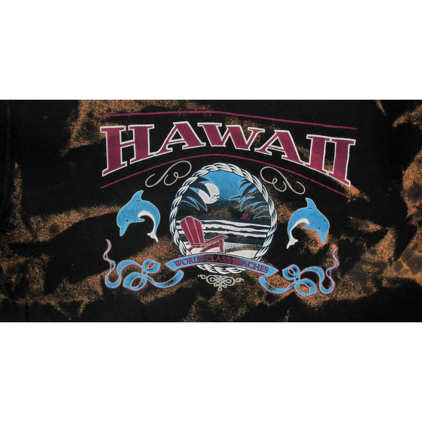 Fruit Of The Loom Fruit Of The Loom VTG 90s Bleached Hawaii Single Stitch Tee Size US XL / EU 56 / 4 - 9 Thumbnail