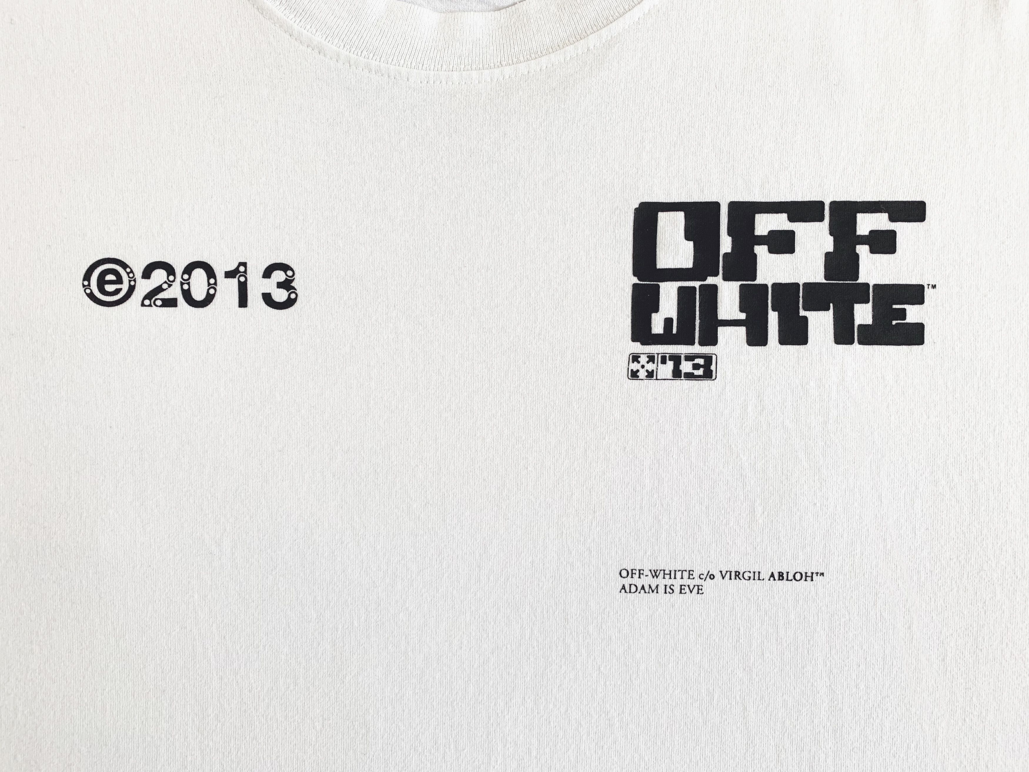 Virgil Abloh OFF WHITE Virgil Abloh 2013 Adam is Eve Man's Collection Tee Size US L / EU 52-54 / 3 - 4 Thumbnail