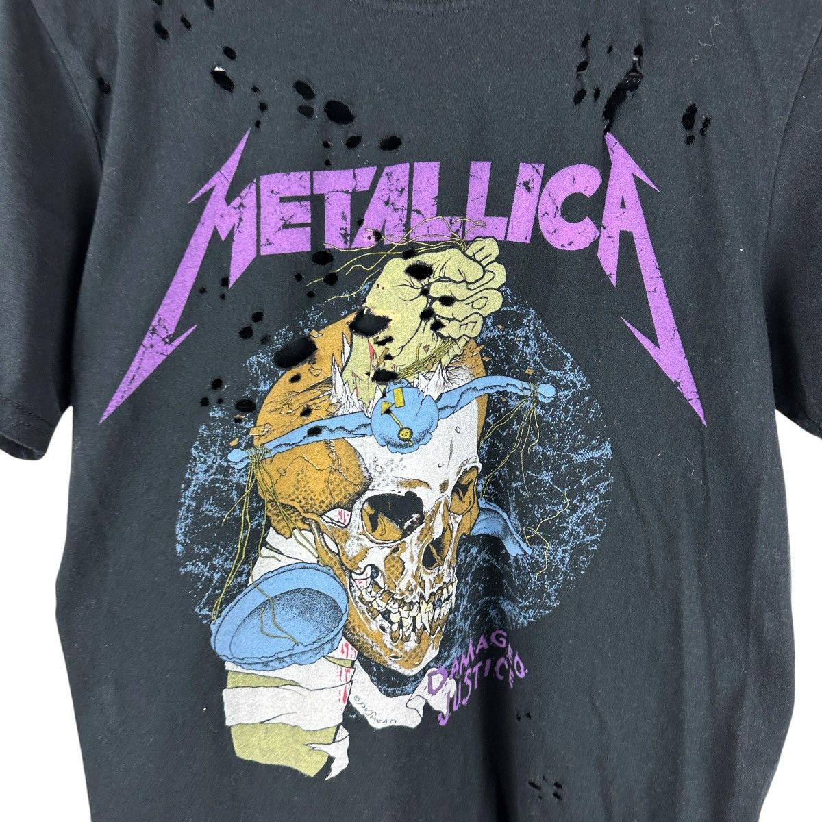 Band Tees Women’s Y2K Misguided Metallica Distressed Shirt Size S / US 4 / IT 40 - 2 Thumbnail