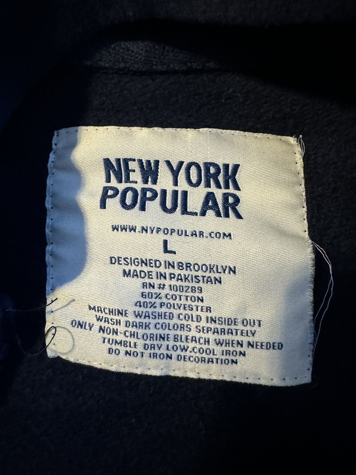 Other Vintage Y2K New York Full Zip Hoodie Navy Blue Men’s Large Size US L / EU 52-54 / 3 - 2 Thumbnail