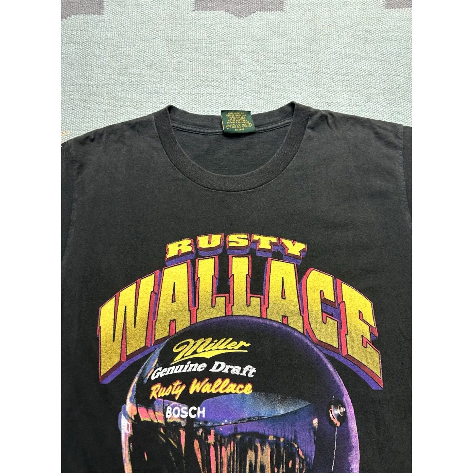 Vintage VINTAGE Miller Beer Nascar Rusty Wallace T-Shirt Black Large Men Size US L / EU 52-54 / 3 - 3 Thumbnail