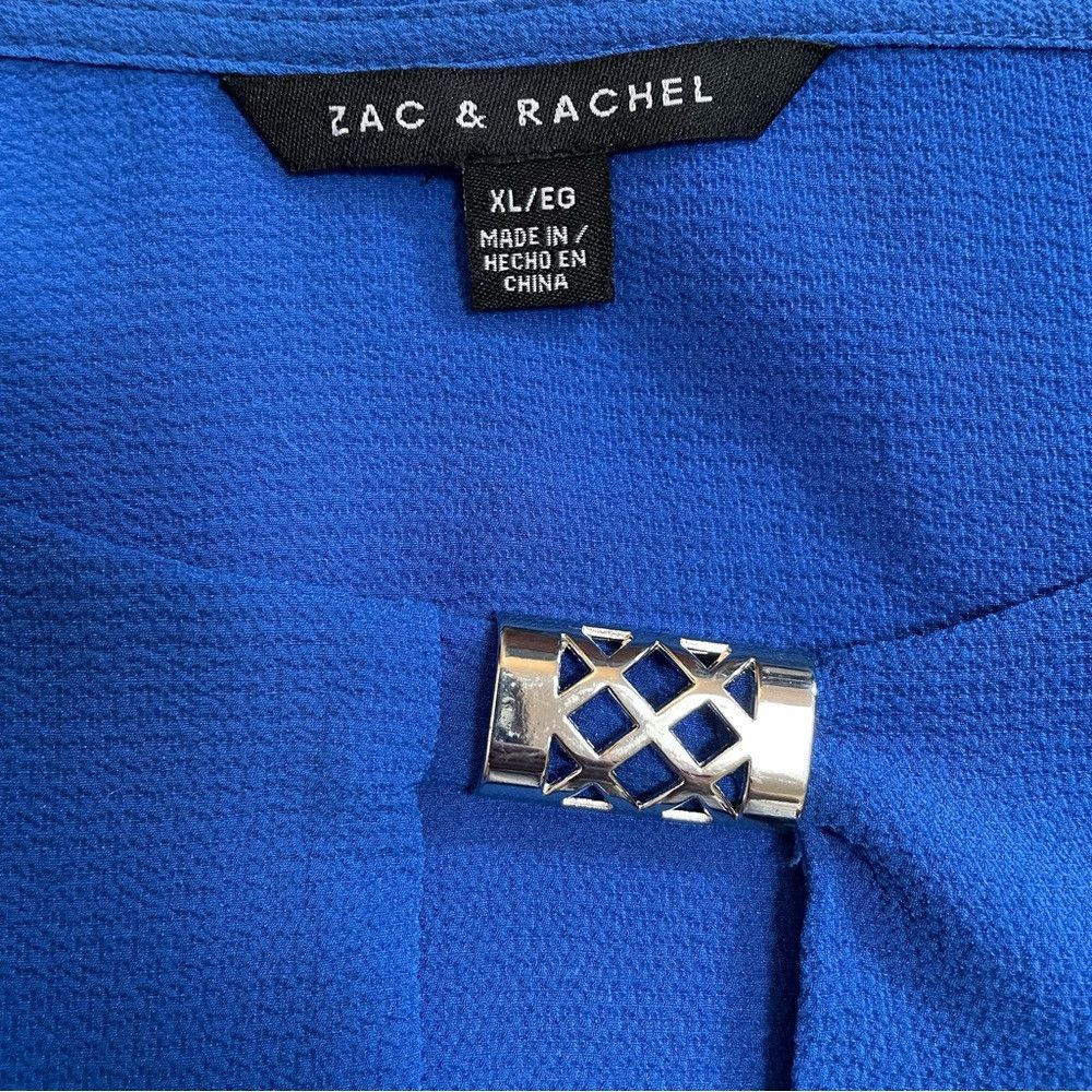 Other Zac & Rachel Blue Cold Shoulder Long Sleeve Top Size XL Size XL / US 12-14 / IT 48-50 - 8 Thumbnail