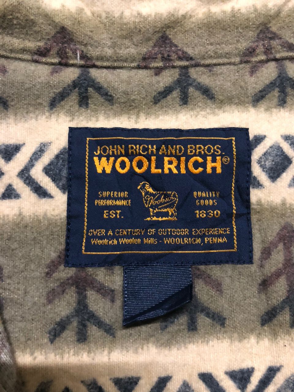 Woolrich Woolen Mills Vintage 90s Woolrich Shacket Duck Arrow Button Up Shirt Size US L / EU 52-54 / 3 - 14 Thumbnail