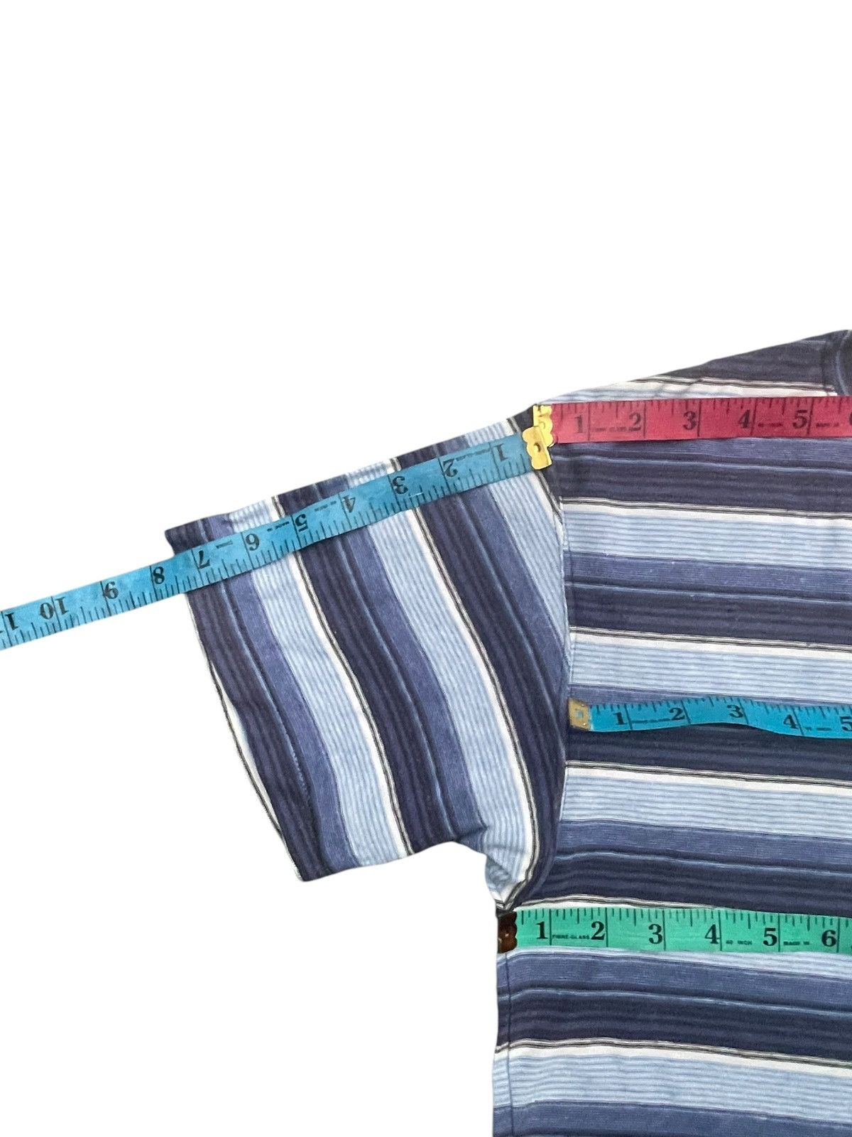 Japanese Brand × Tete Homme × Vintage Tete Homme Katoh Kazutaka Stripe Tee Size US M / EU 48-50 / 2 - 9 Thumbnail