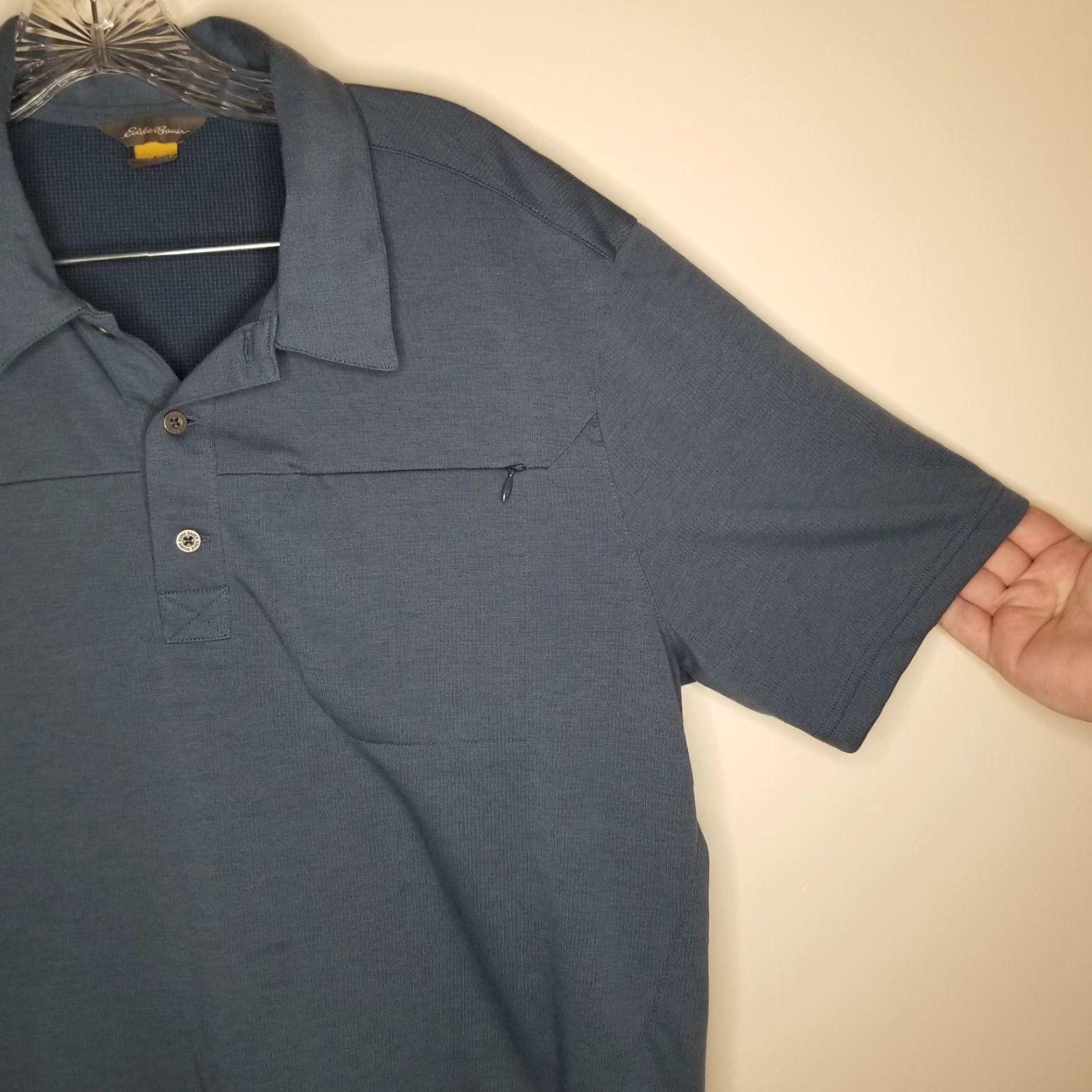 Eddie Bauer EDDIE BAUER Active Polo Shirt Mens Blue Short Sleeve Size L Size US L / EU 52-54 / 3 - 2 Thumbnail
