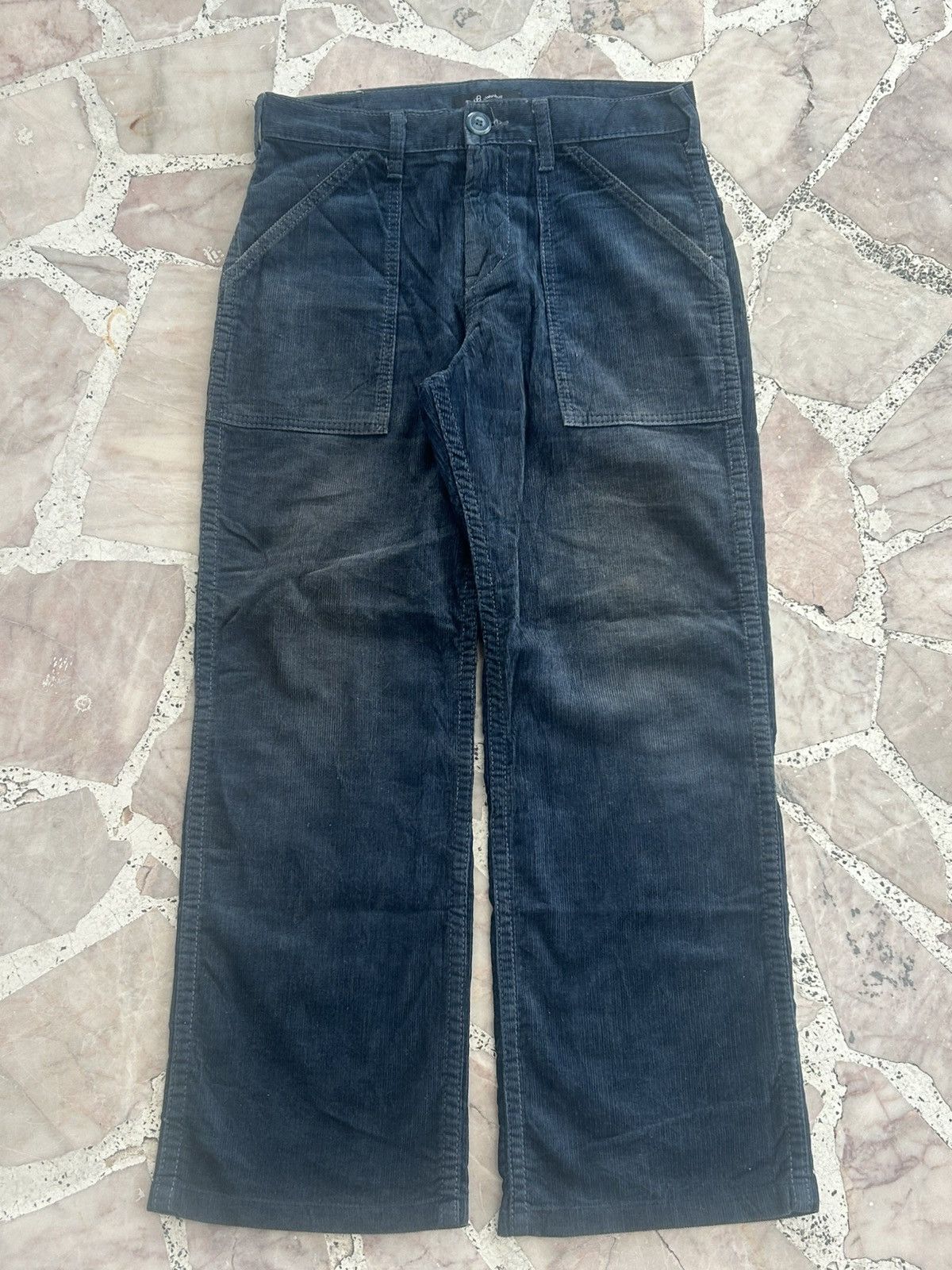Johnbull Johnbull Japan Corduroy Vintage Casual Blue Trousers Size US 30 / EU 46 - 1 Thumbnail