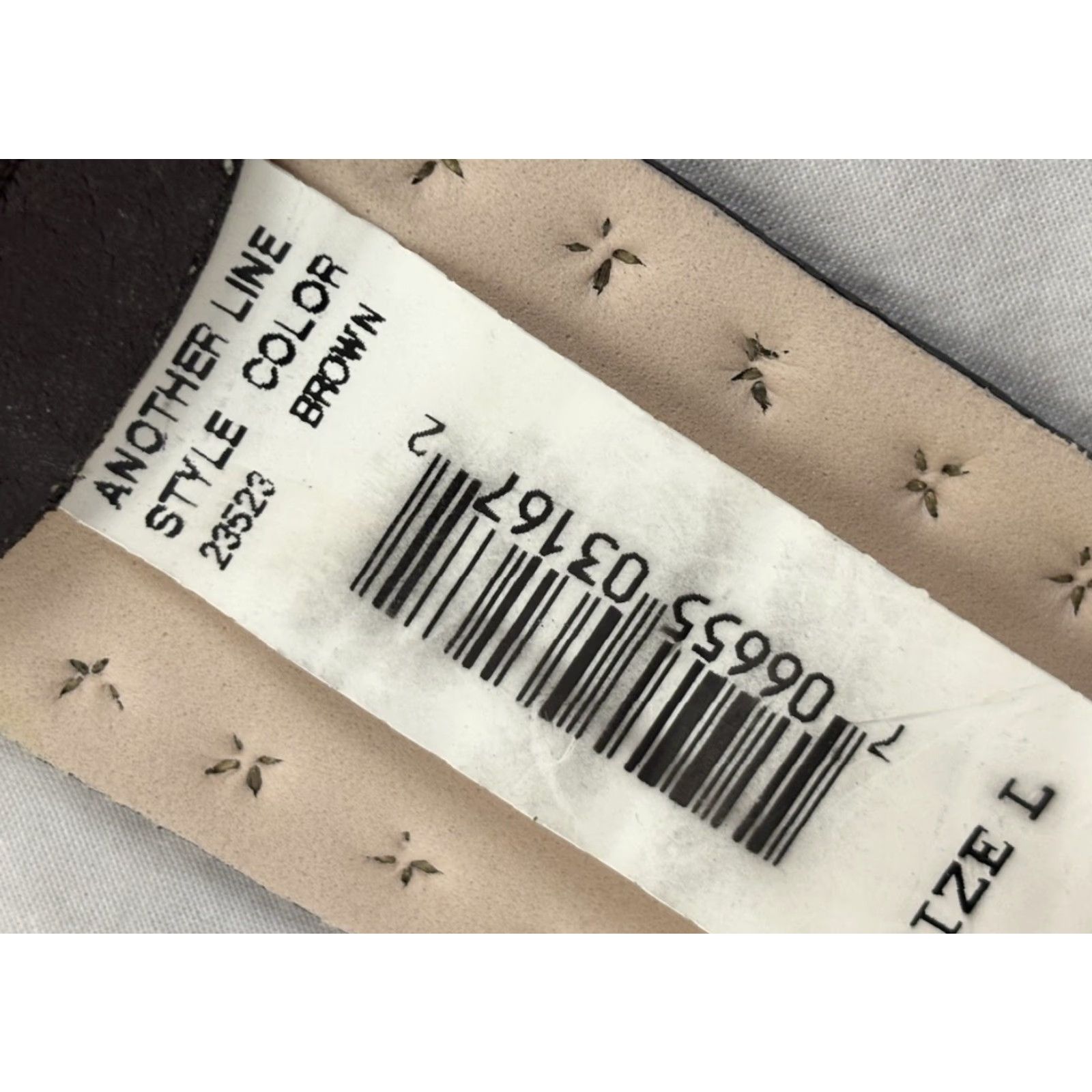 Vintage VINTAGE Another Line Inc Fashion Belt Women Leather Studded Square Crystal Size L Brown Y2K Size ONE SIZE - 6 Thumbnail