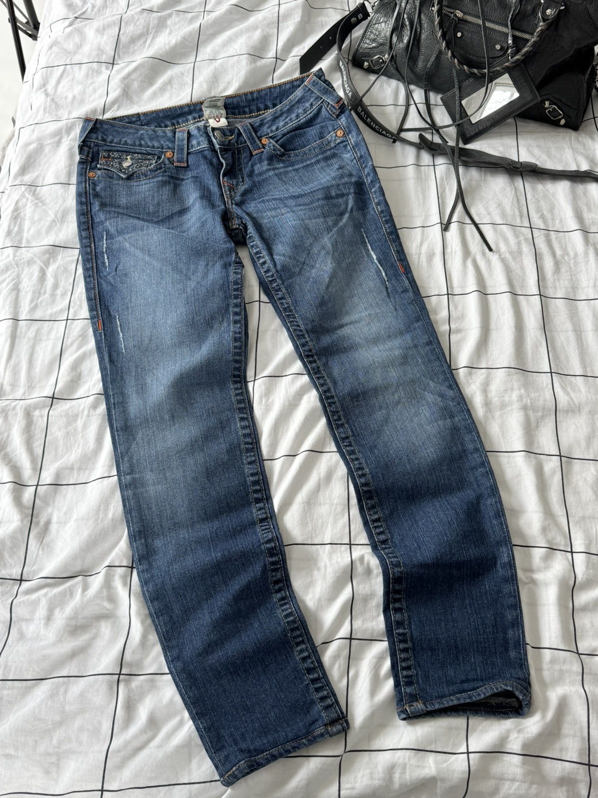 True Religion Sexy Washed Low Waist True Religion Jeans Size 29 Japanesse Size 29" - 10 Thumbnail