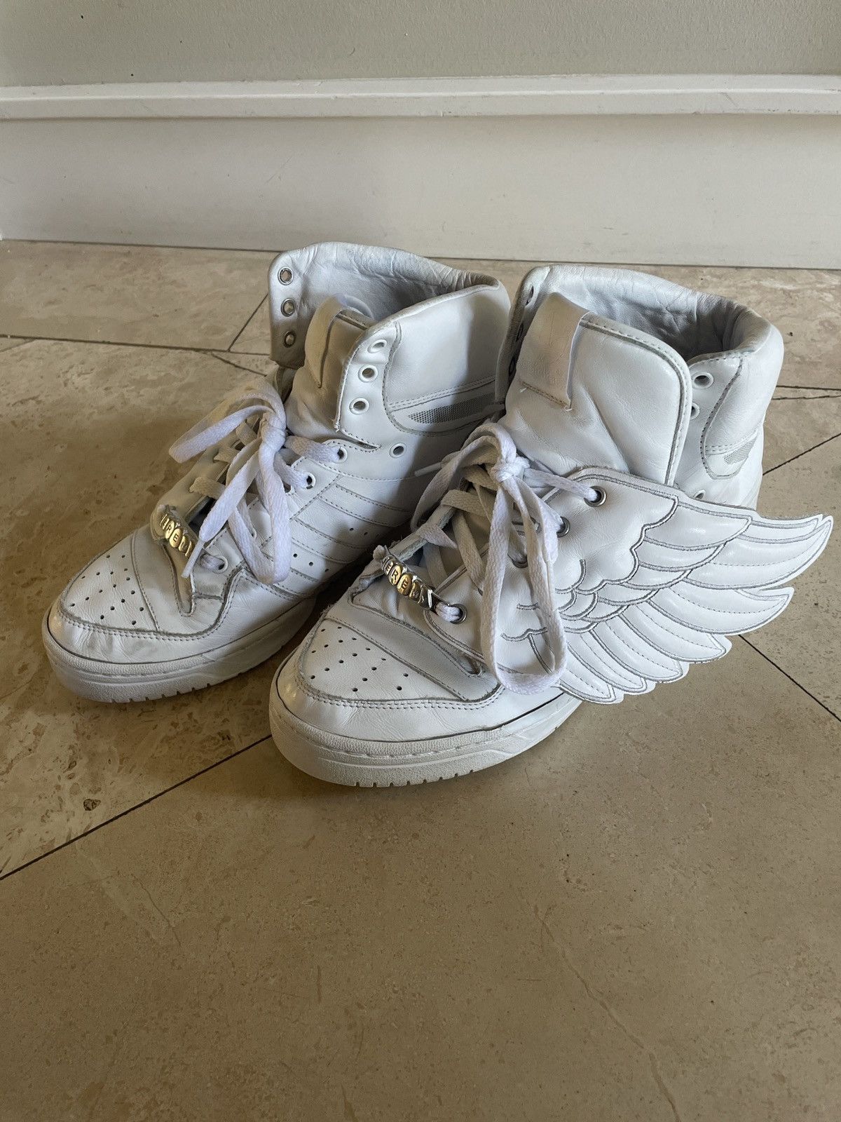 アディダス　JEREMY SCOTT WING　ハイカットスニーカー　ホワイト Adidas × Jeremy Scott 🩻RARE🩻 JEREMY SCOTT WINGS 1.0 ALL