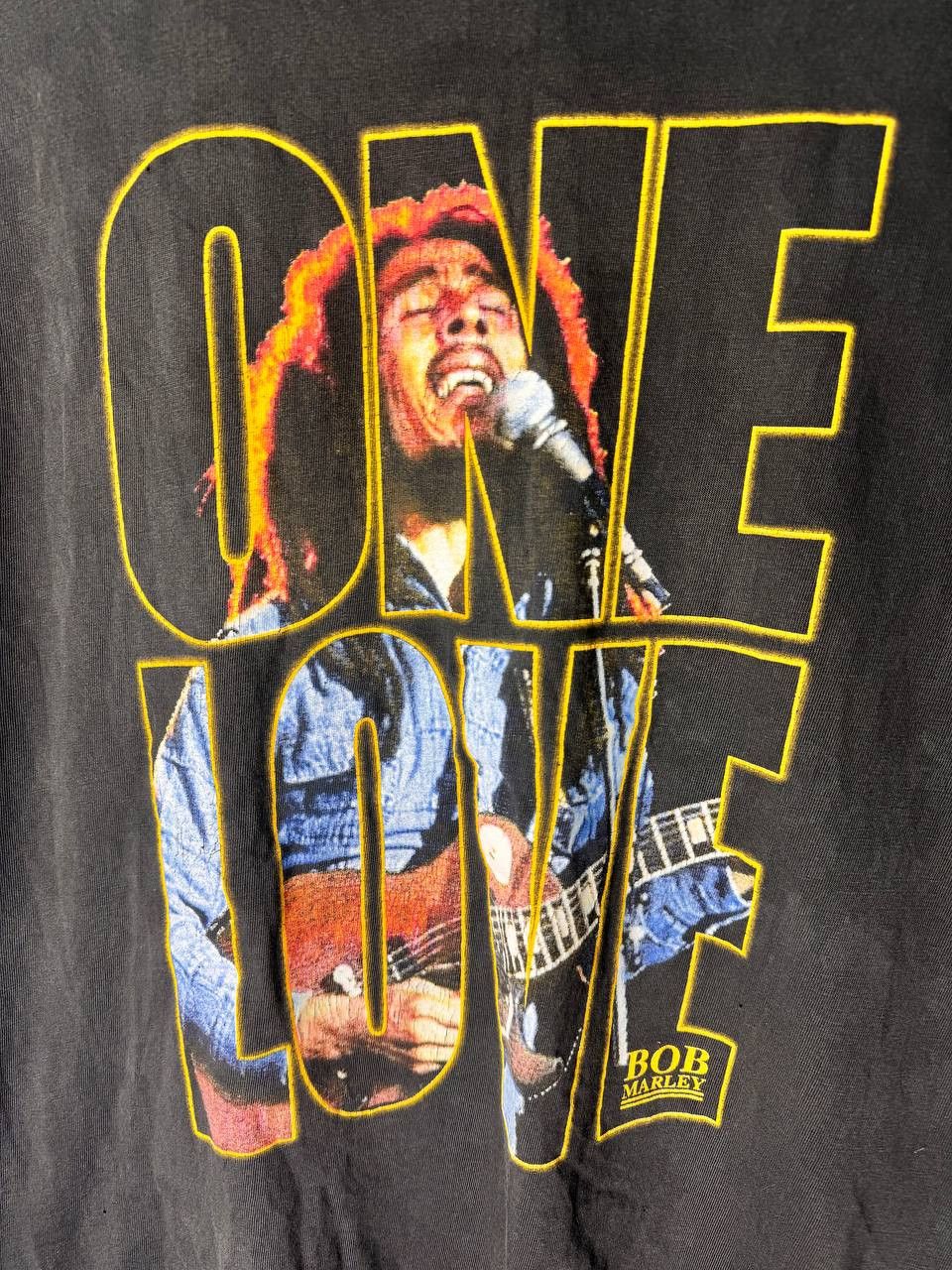 Bob Marley × Rap Tees × Vintage Vintage Bob Marley Rap tees 90’s USA rare streetwear Size US L / EU 52-54 / 3 - 2 Thumbnail