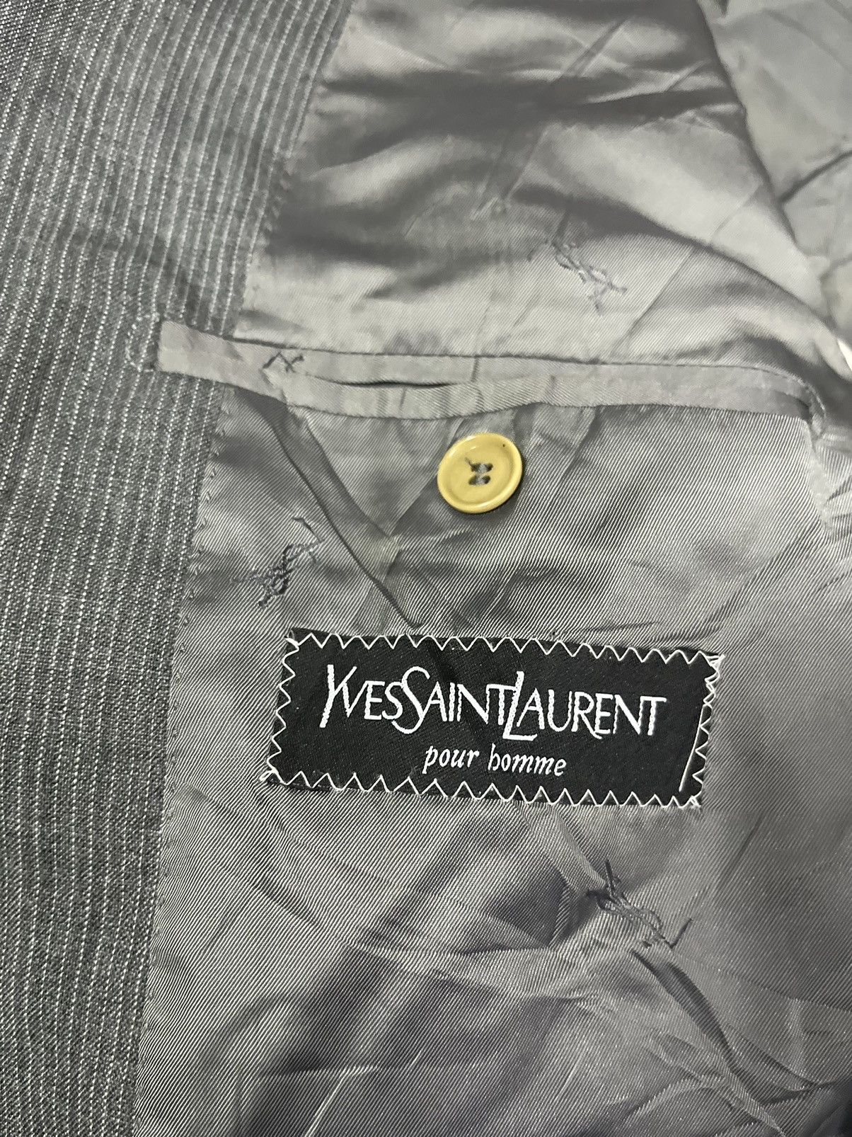 Yves Saint Laurent Yves Saint Laurent Vintage Wool Blazer Size US XL / EU 56 / 4 - 2 Thumbnail