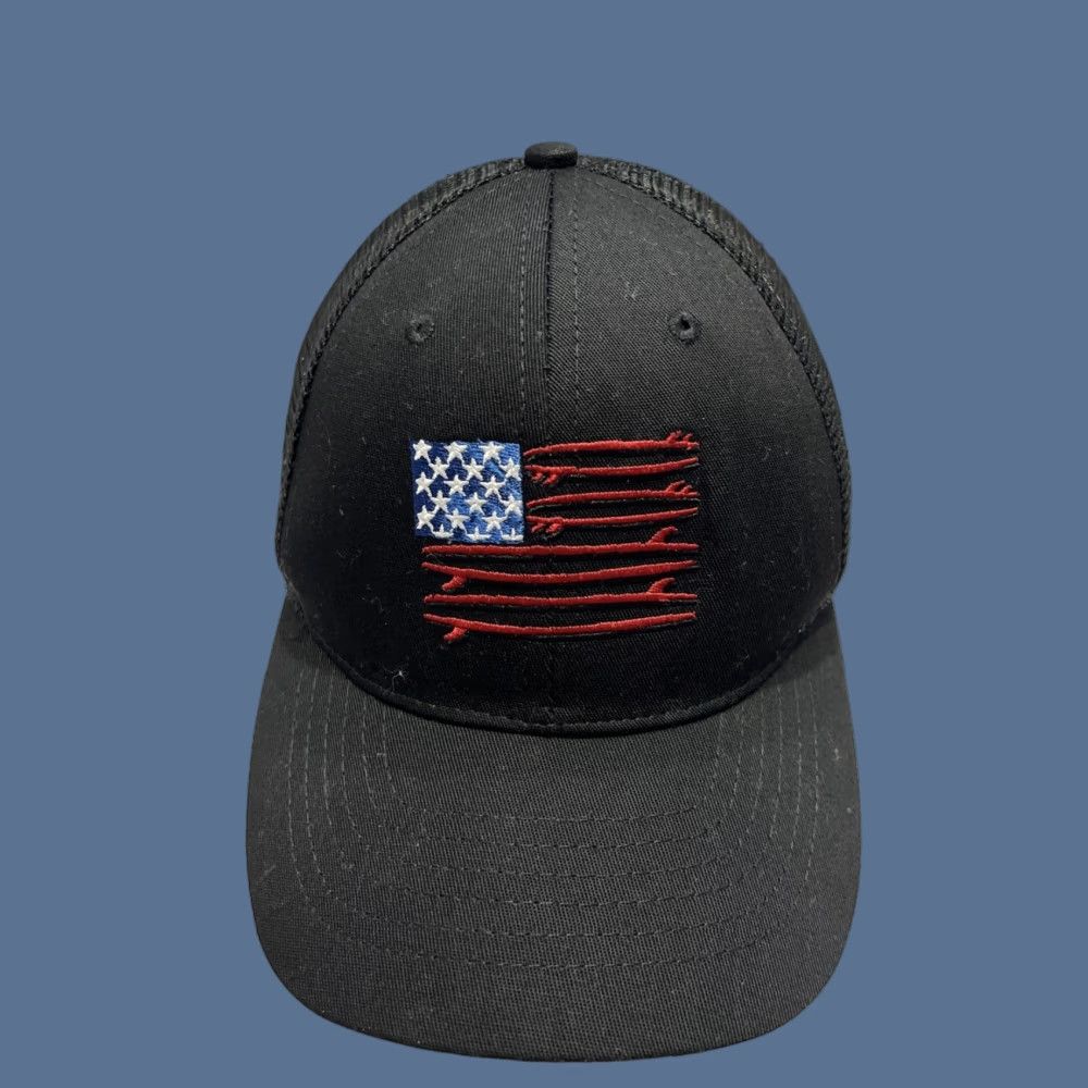 Vintage Crazy Shirts Surf United Hawaii Black Trucker Hat Cap Snapback Mens Adjustable Cap | Solid Pattern | Cotton Polyester | Men Size US M / EU 48-50 / 2 - 1 Thumbnail