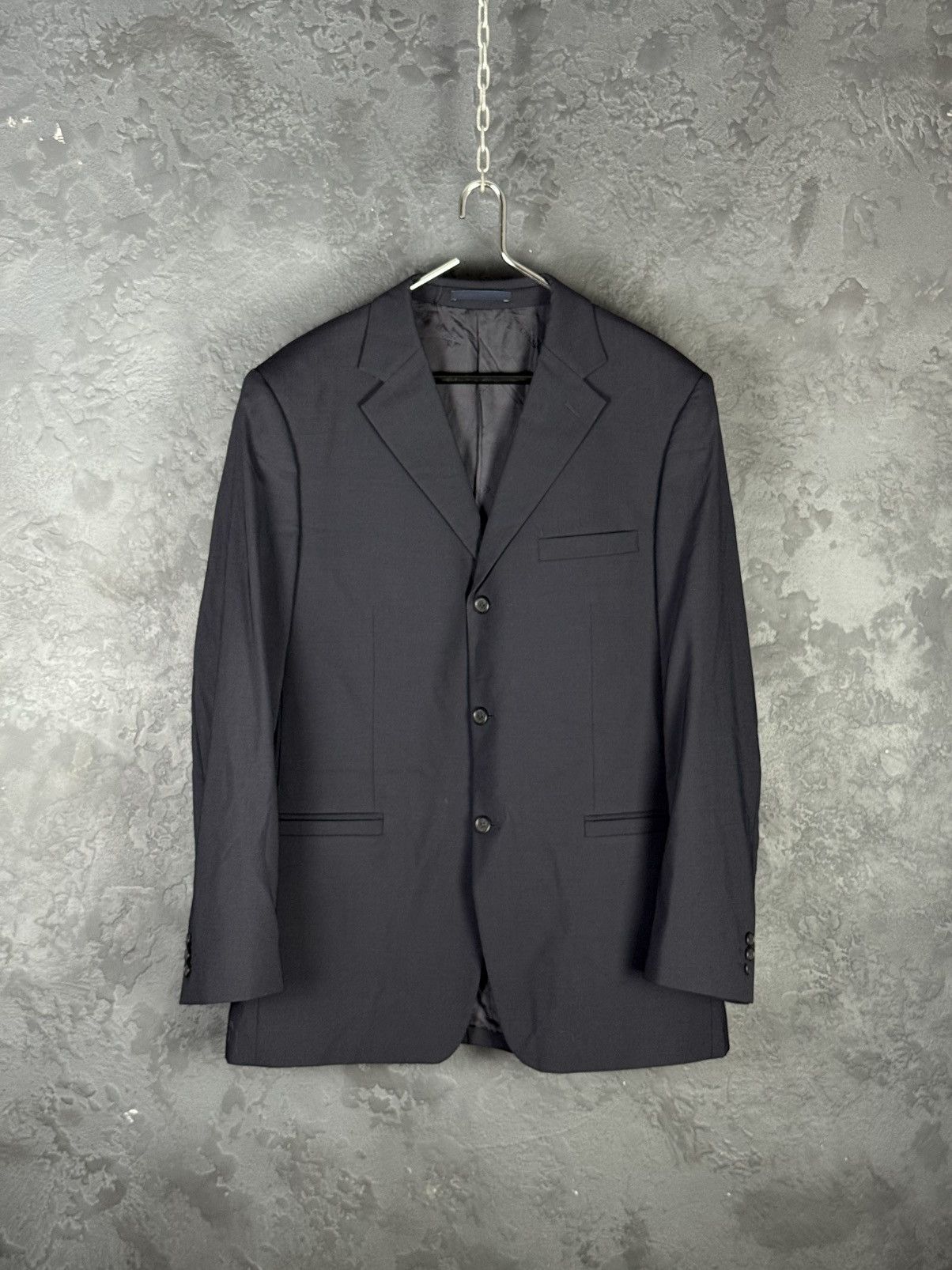 Versace Versace Collection Men's Wool Stretch Three Button Suit 52 Size 52R - 3 Thumbnail