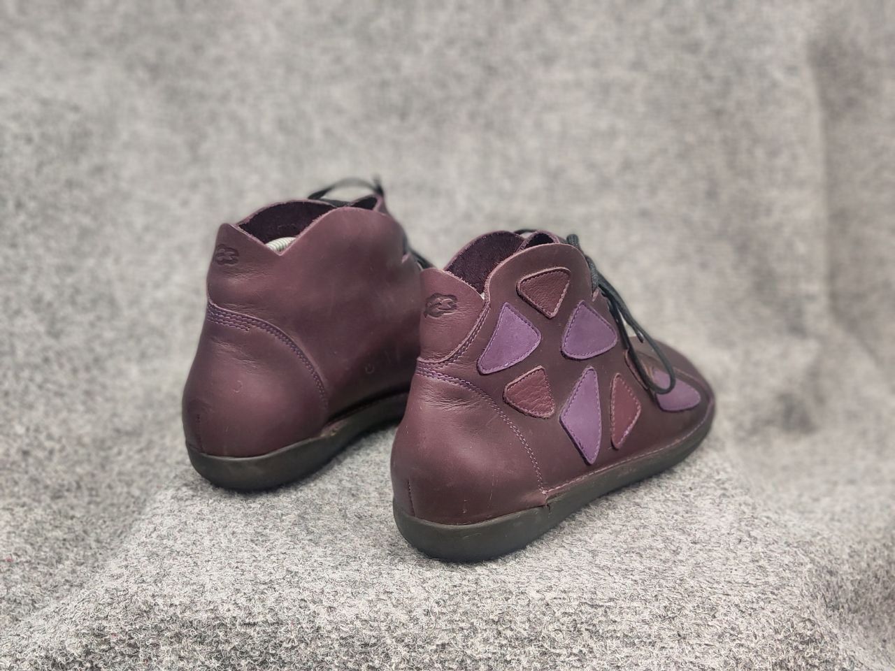 Japanese Brand loints of holland Design Leather Purple Comfort shoes Boots Size US 11 / IT 41 - 14 Thumbnail