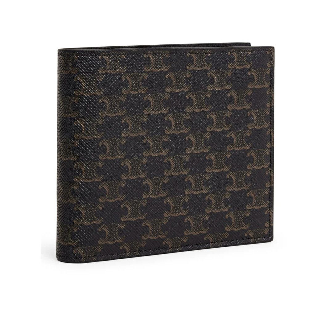 Celine CELINE $520 Black Triomphe Canvas Wallet New & Authentic Size ONE SIZE - 2 Thumbnail