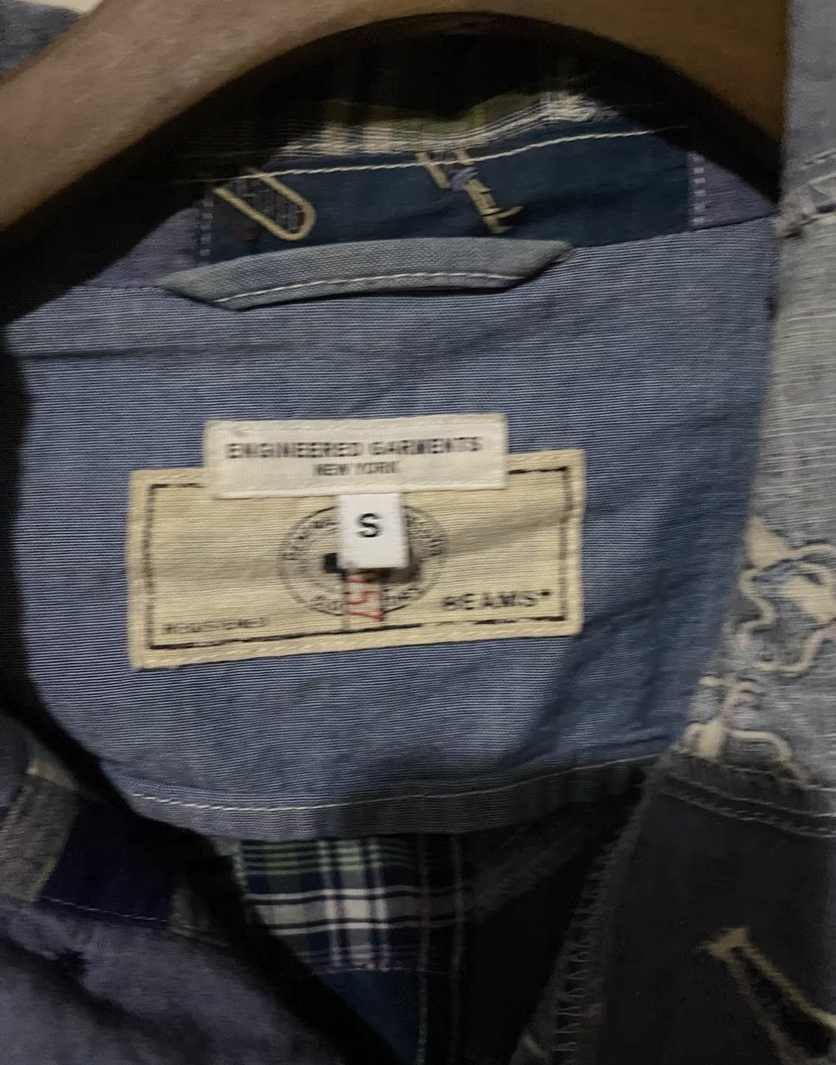Engineered Garments Engineered Garments Daiki Patchwork Shirt Blazer J35 Size US S / EU 44-46 / 1 - 3 Thumbnail