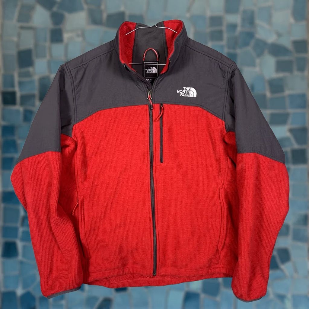 The North Face The North Face Jacket Mens L Dualie Grid Fleece Full Zip Tech Softshell Vintage Size US L / EU 52-54 / 3 - 1 Thumbnail