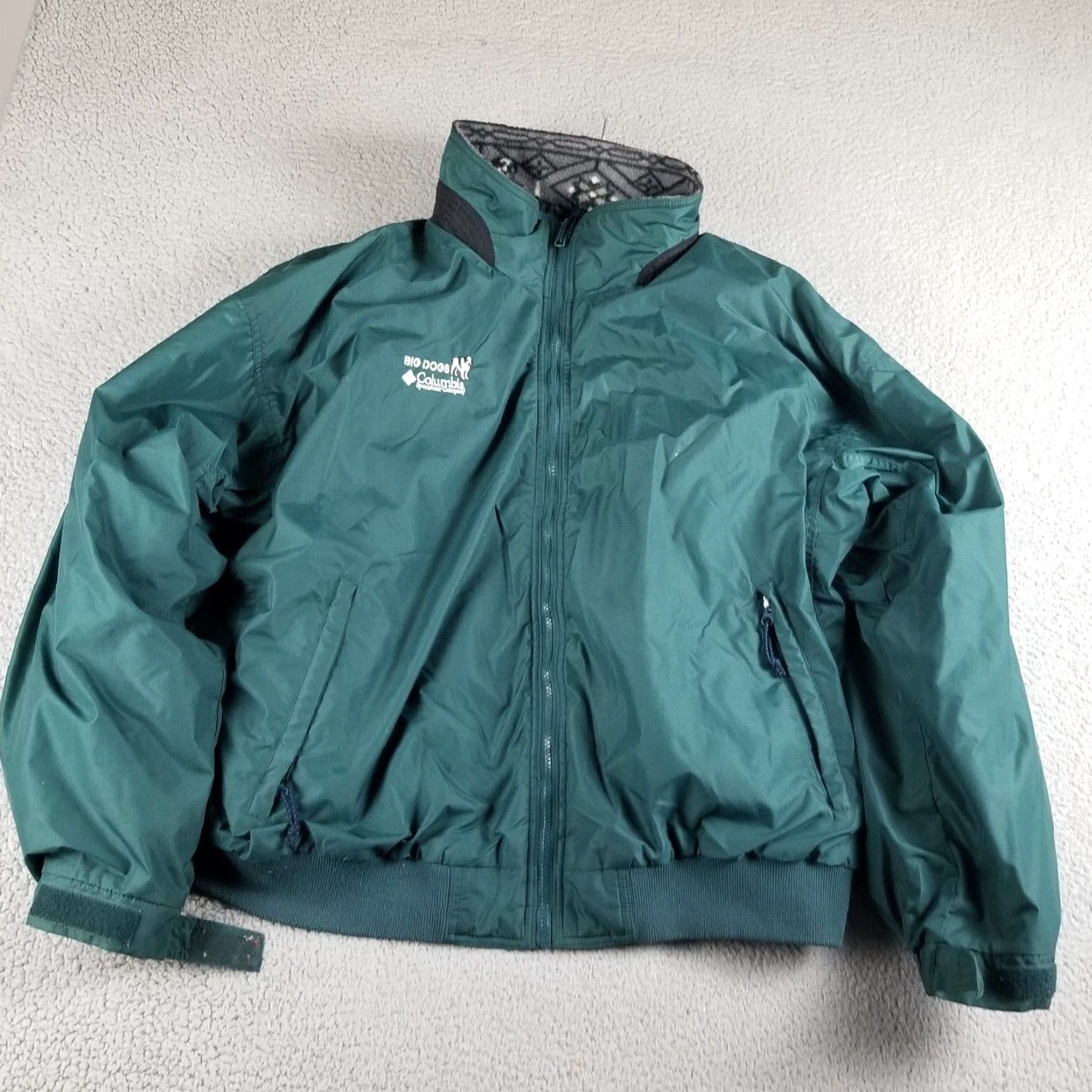 Big Dogs VINTAGE Big Dogs X Columbia Coat Mens 2XL Green Long Zip Fleece Lined Jacket Size US XXL / EU 58 / 5 - 2 Thumbnail
